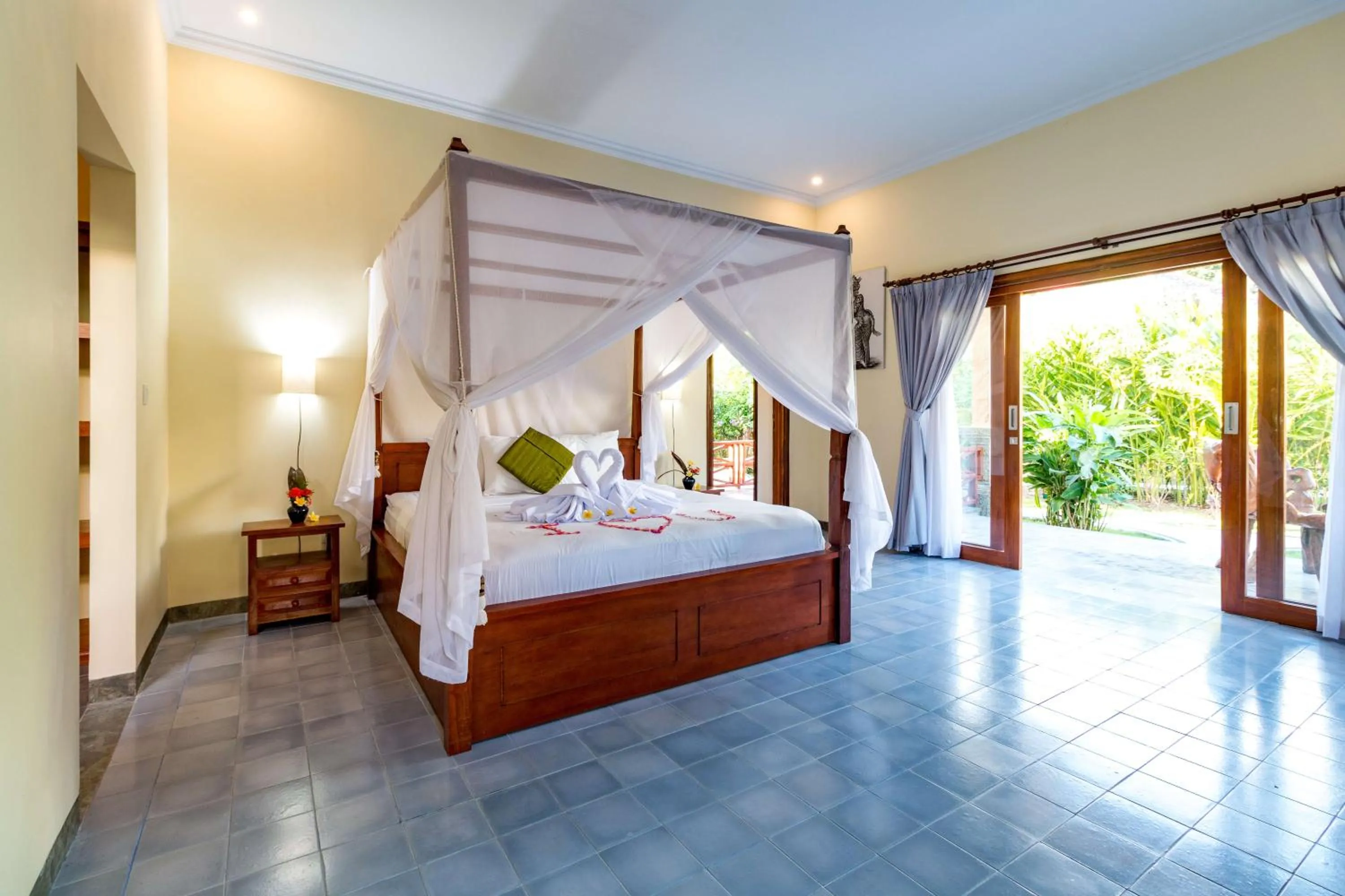 Bedroom, Bed in Amed Harmony Bungalows And Villas