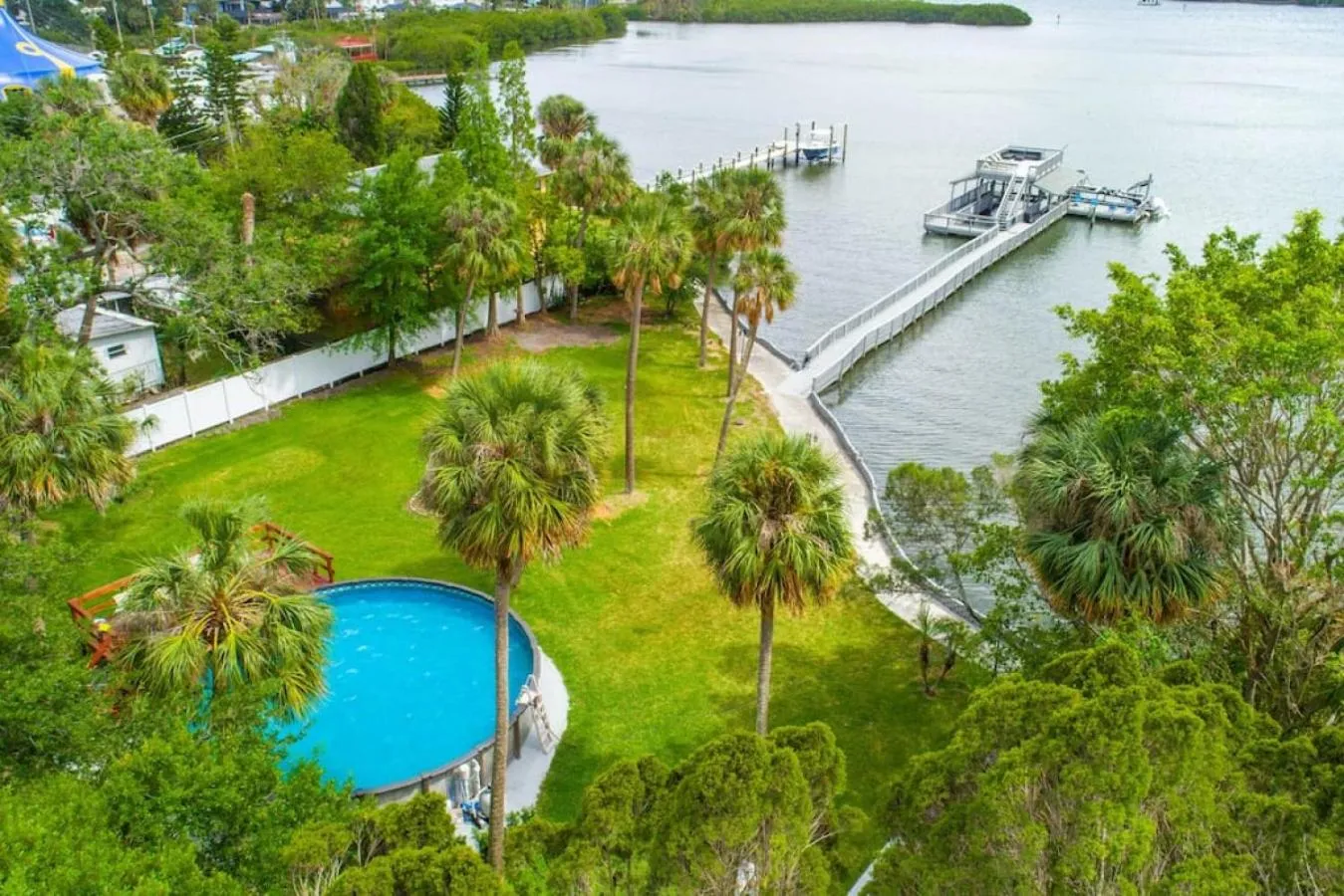 Waterfront 6BR Oasis with Pool, Gym, and Huge Dock