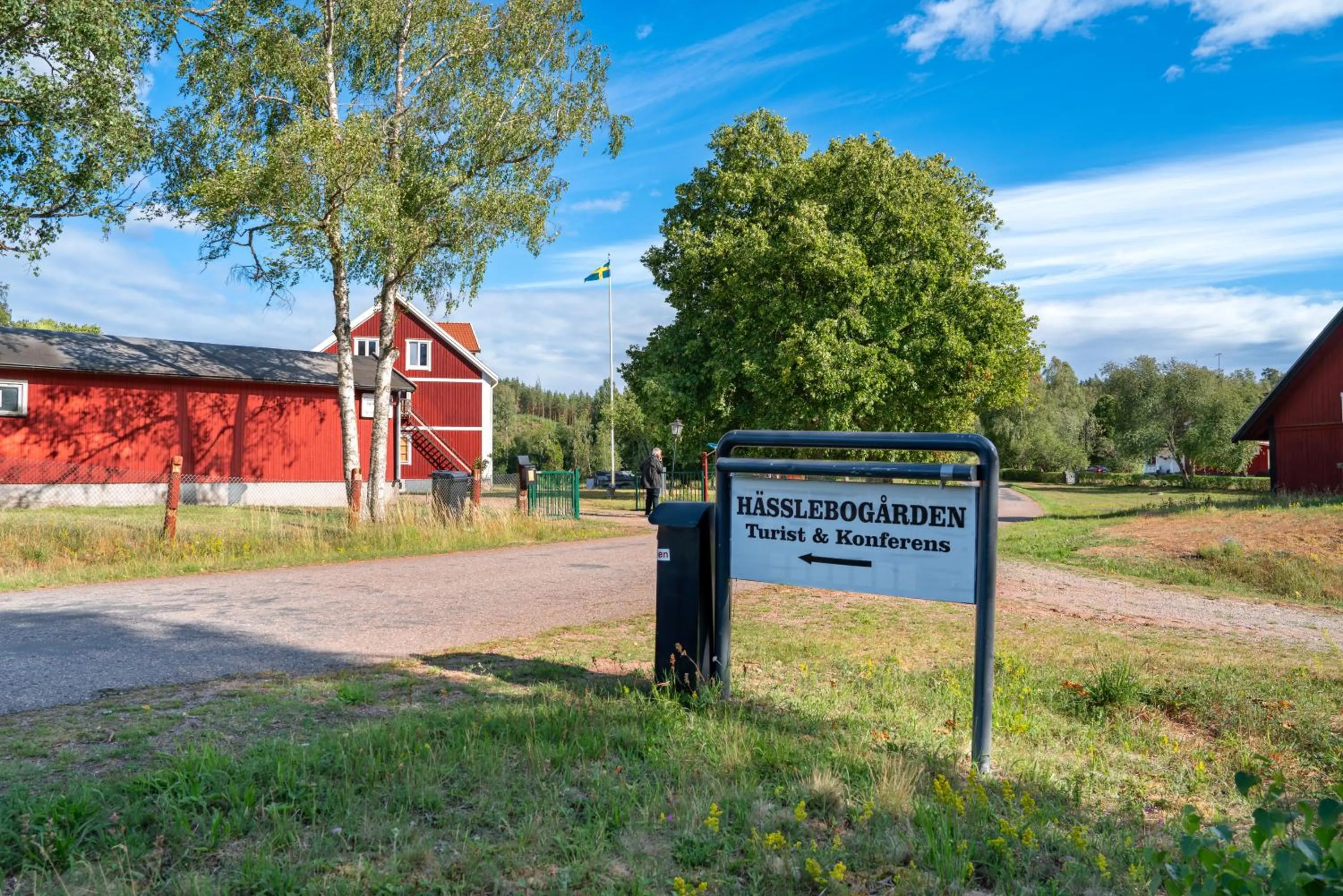 Property building in Hässlebogården Turist & Konferens