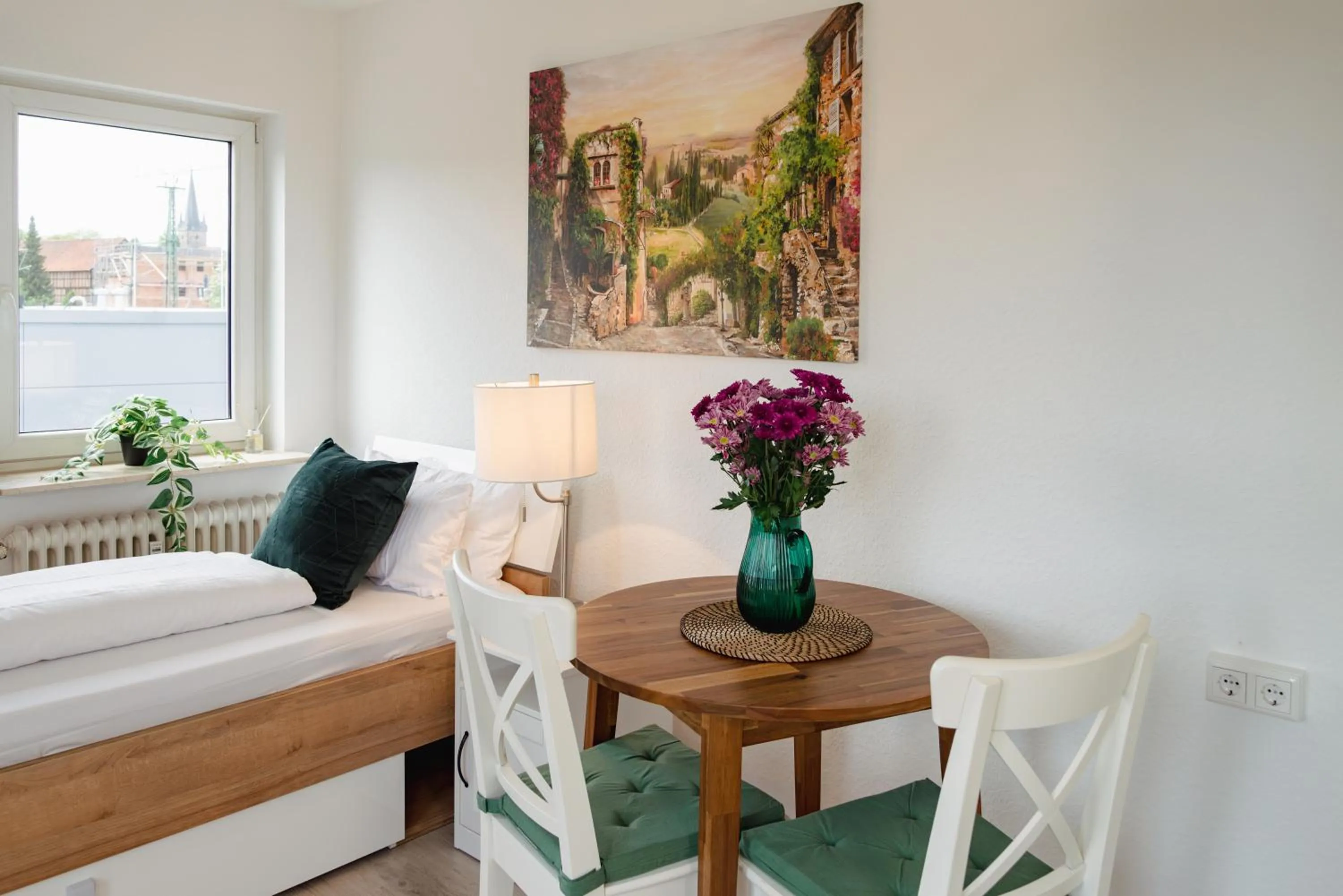 Bed in Pension Zur Mühle