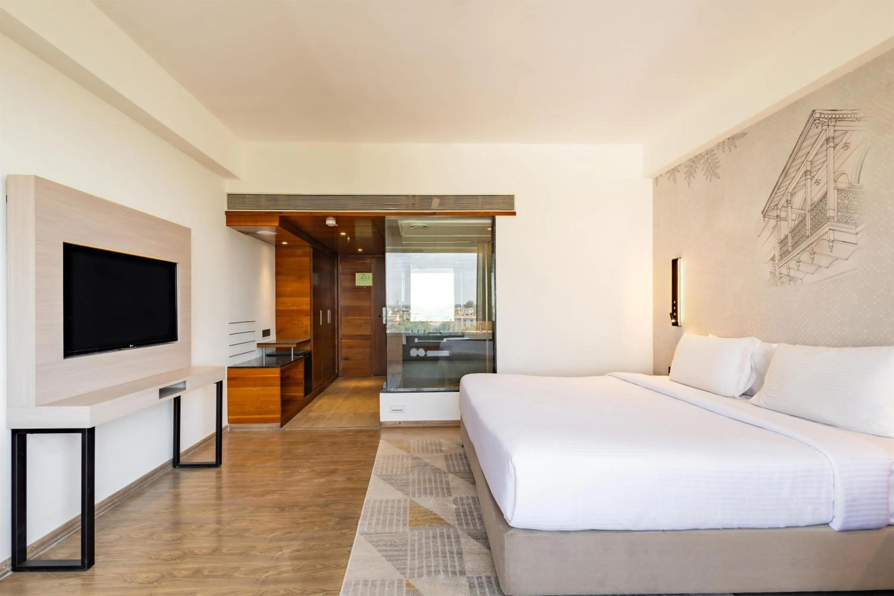 Bedroom, Bed in Temple Tree Hotel Shirdi, a member of Radisson Individuals