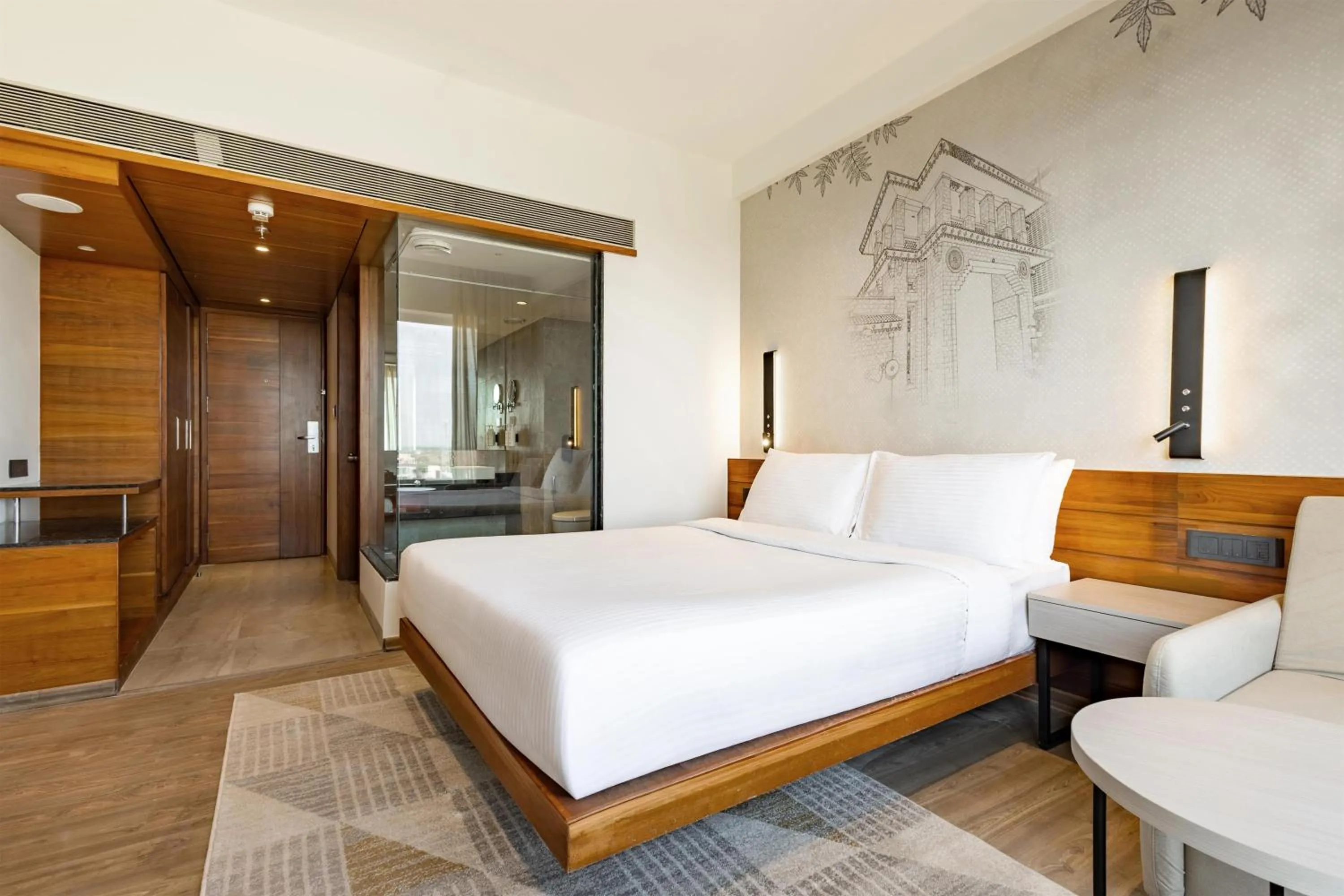 Bedroom, Bed in Temple Tree Hotel Shirdi, a member of Radisson Individuals