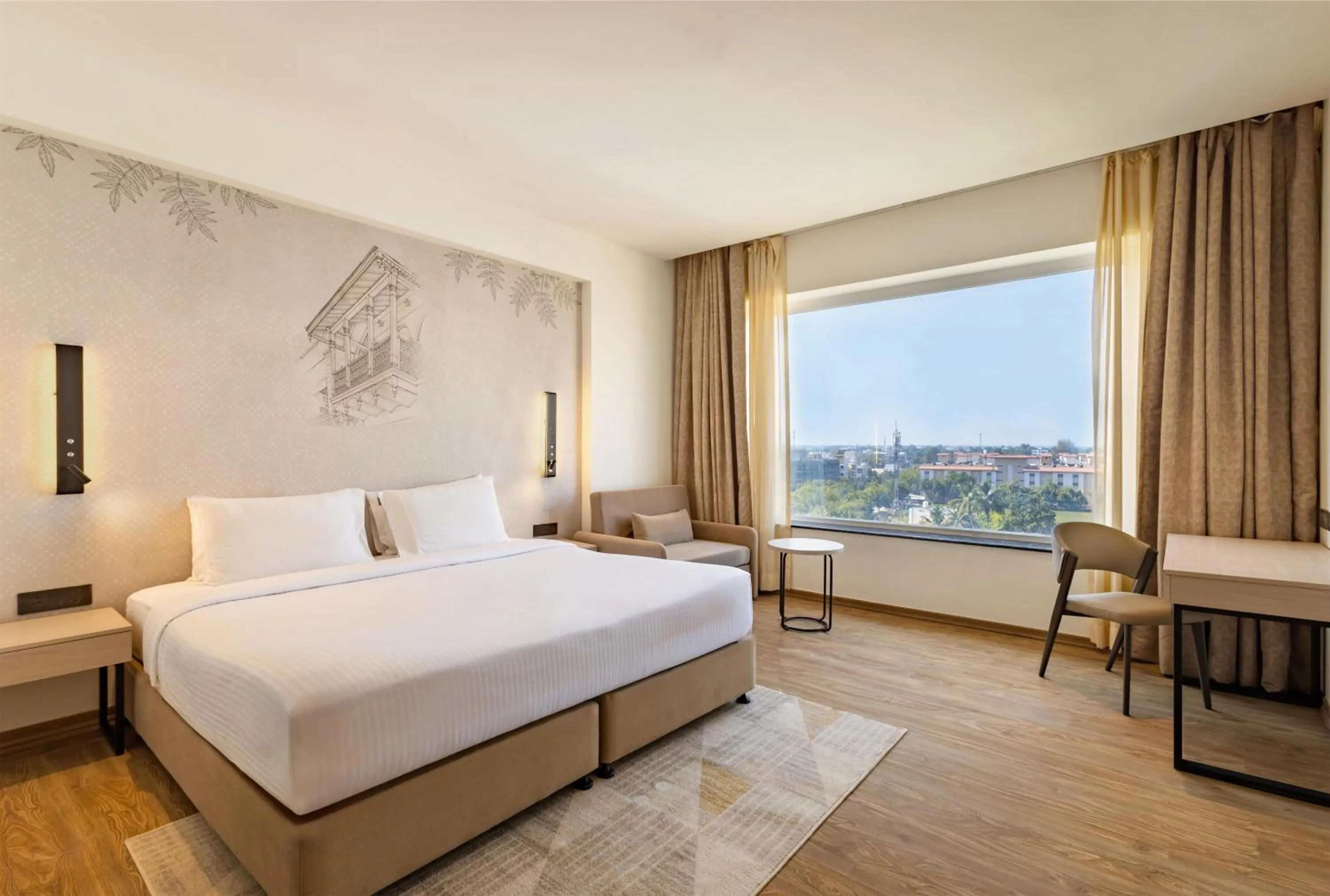 Bedroom, Bed in Temple Tree Hotel Shirdi, a member of Radisson Individuals