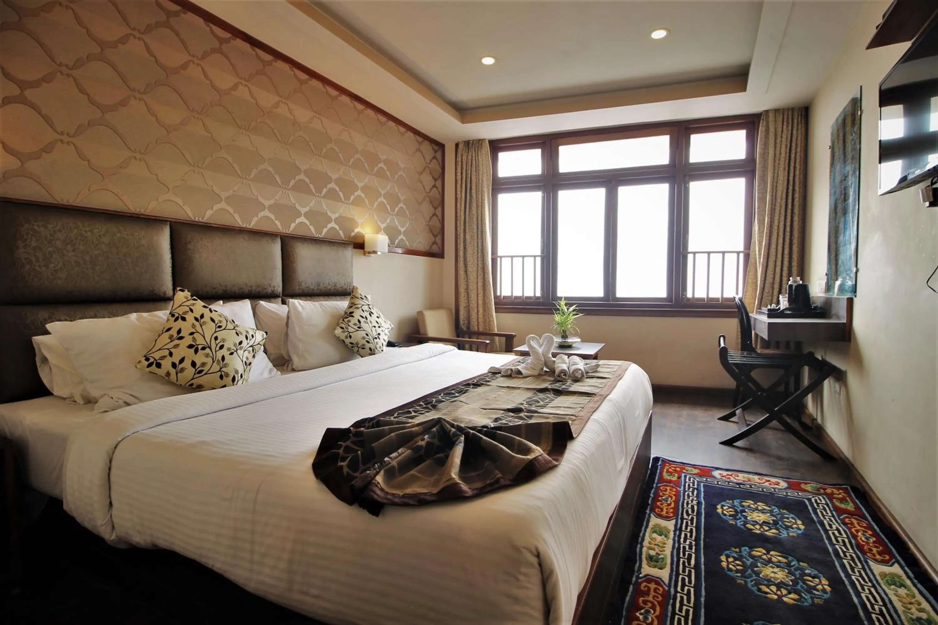 Bed in Orchid Lords Eco Inn Gangtok