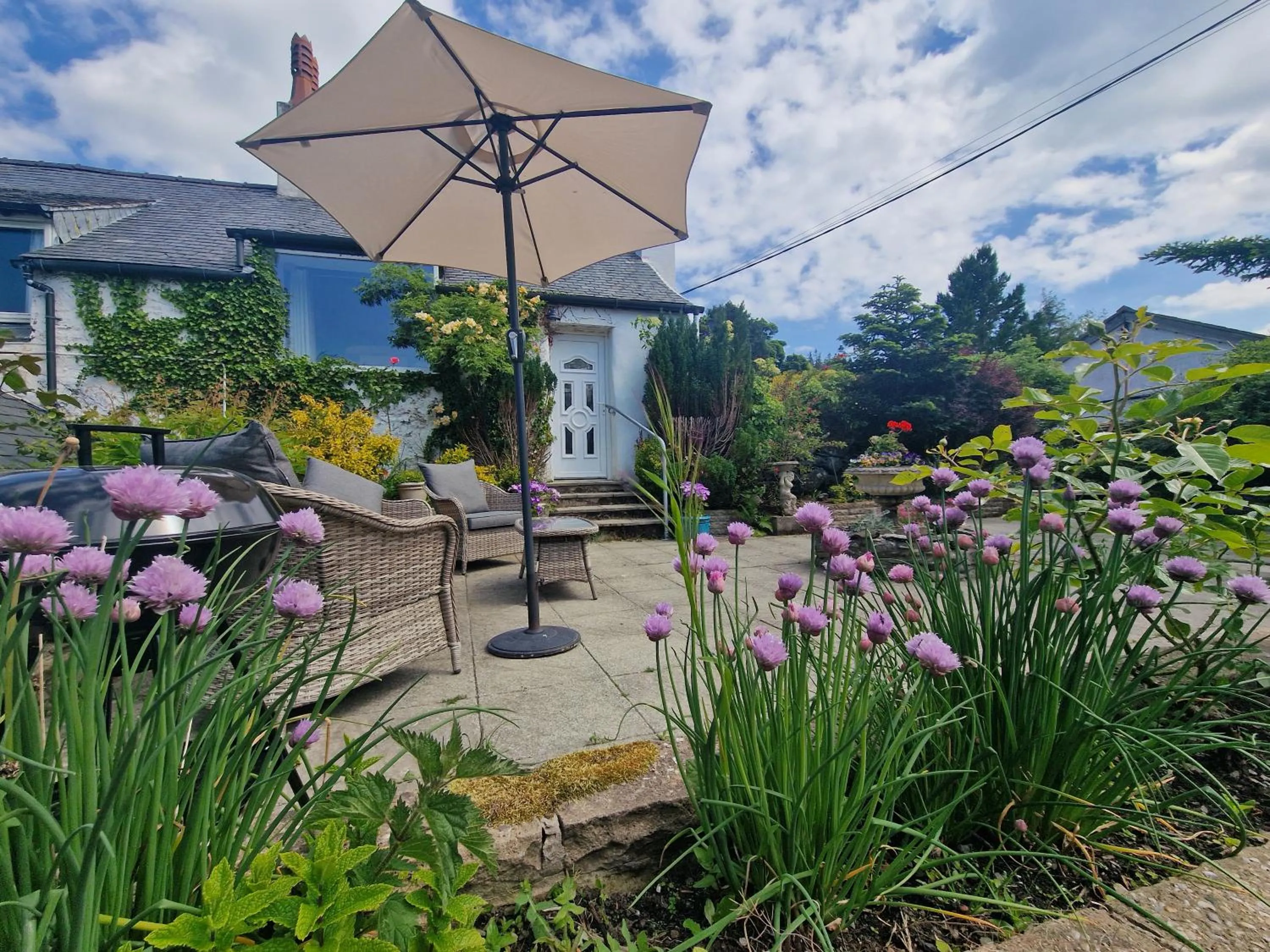 Patio in Glyn Isa Country House luxury self catering accommodation