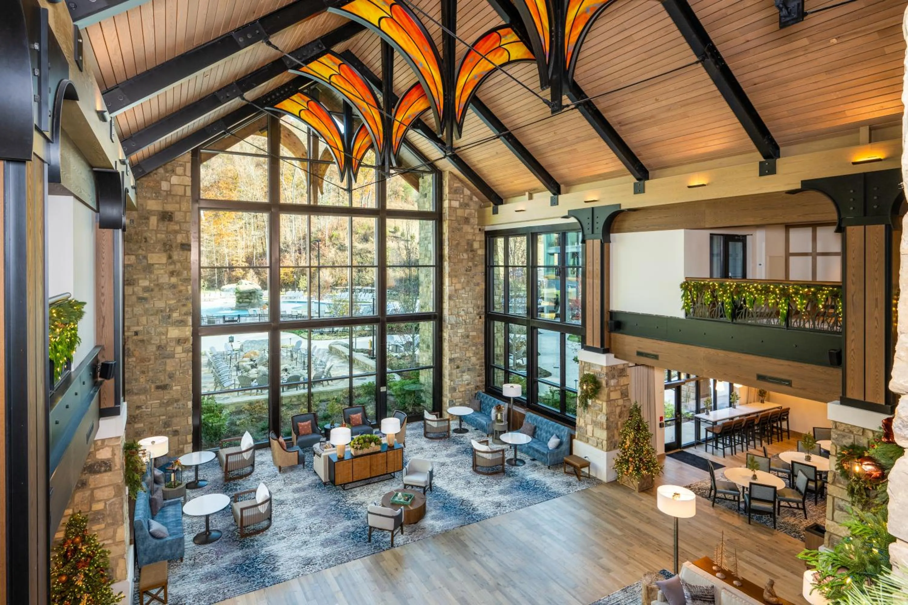 Living room in Dollywood's HeartSong Lodge & Resort