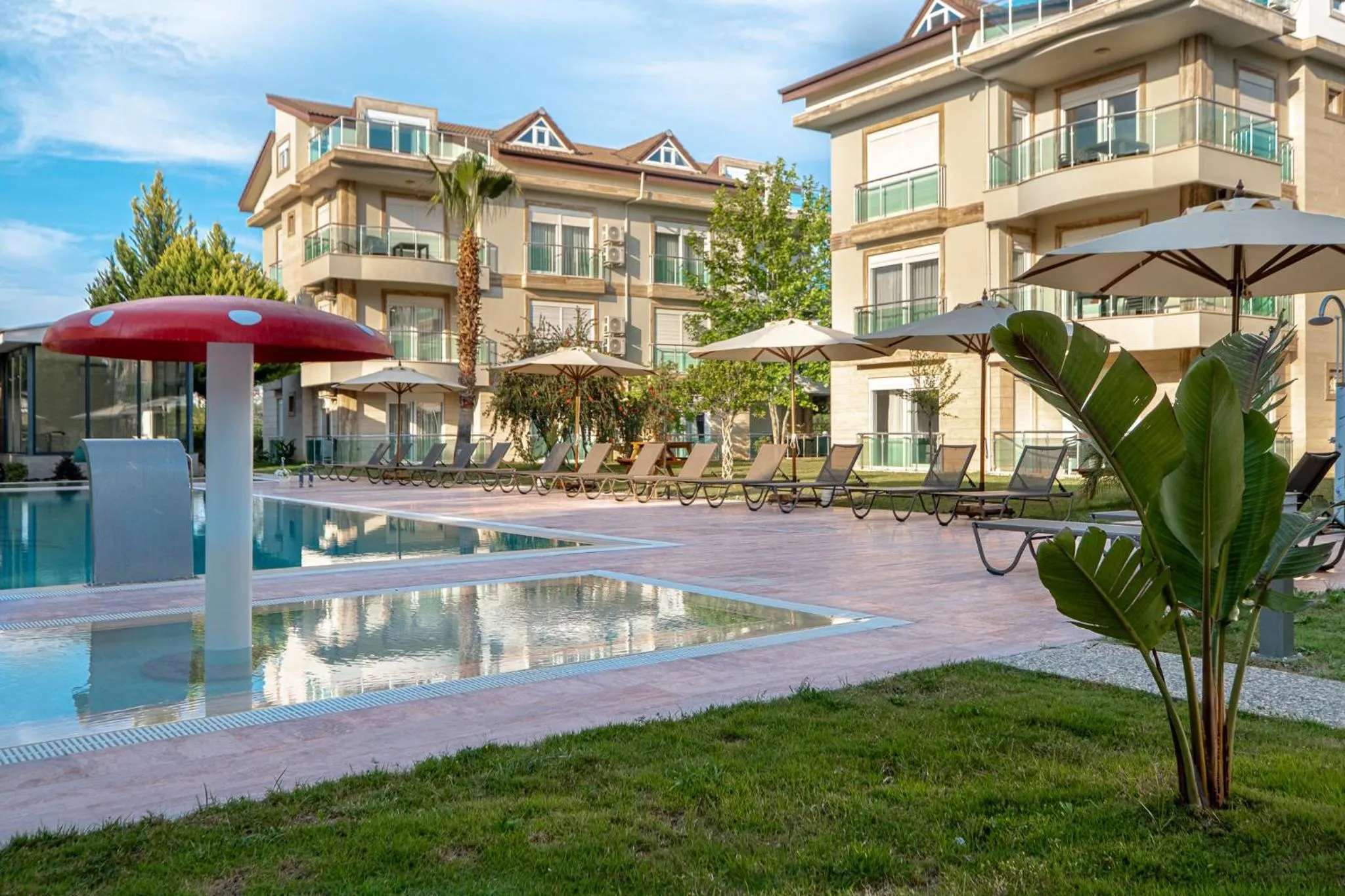 Pool view in Belek Deluxe Suit