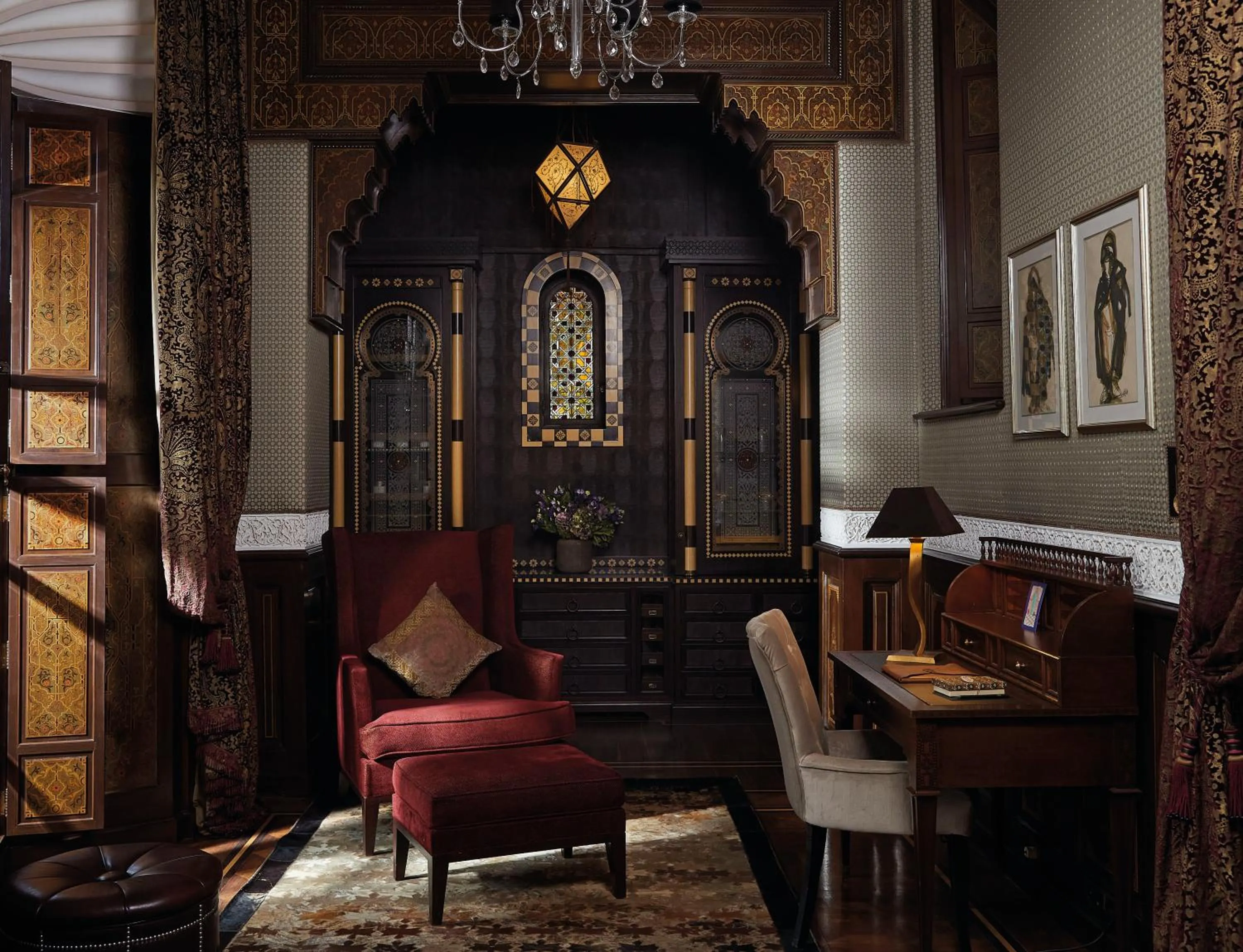 Seating area in Royal Mansour Marrakech