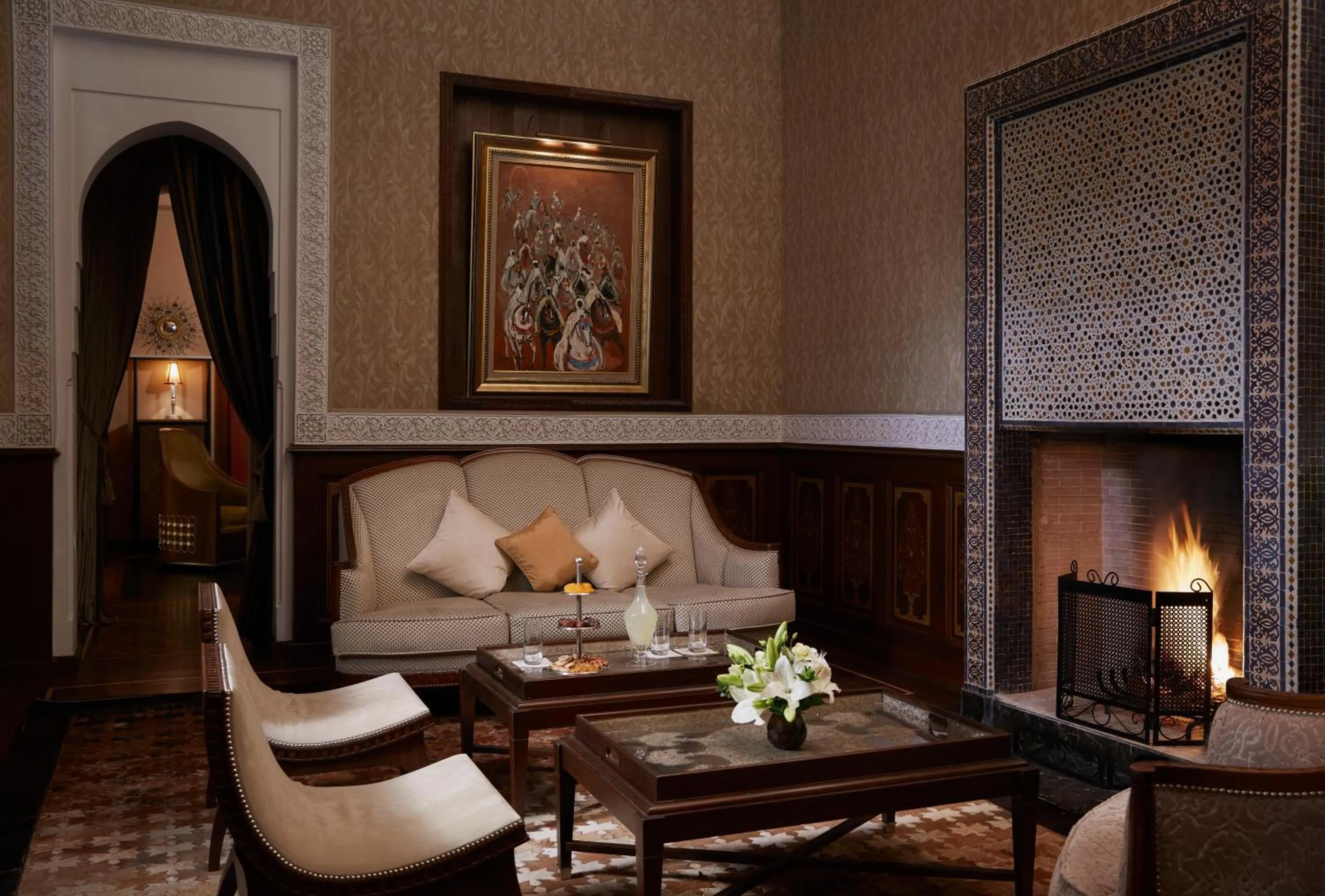 Living room in Royal Mansour Marrakech