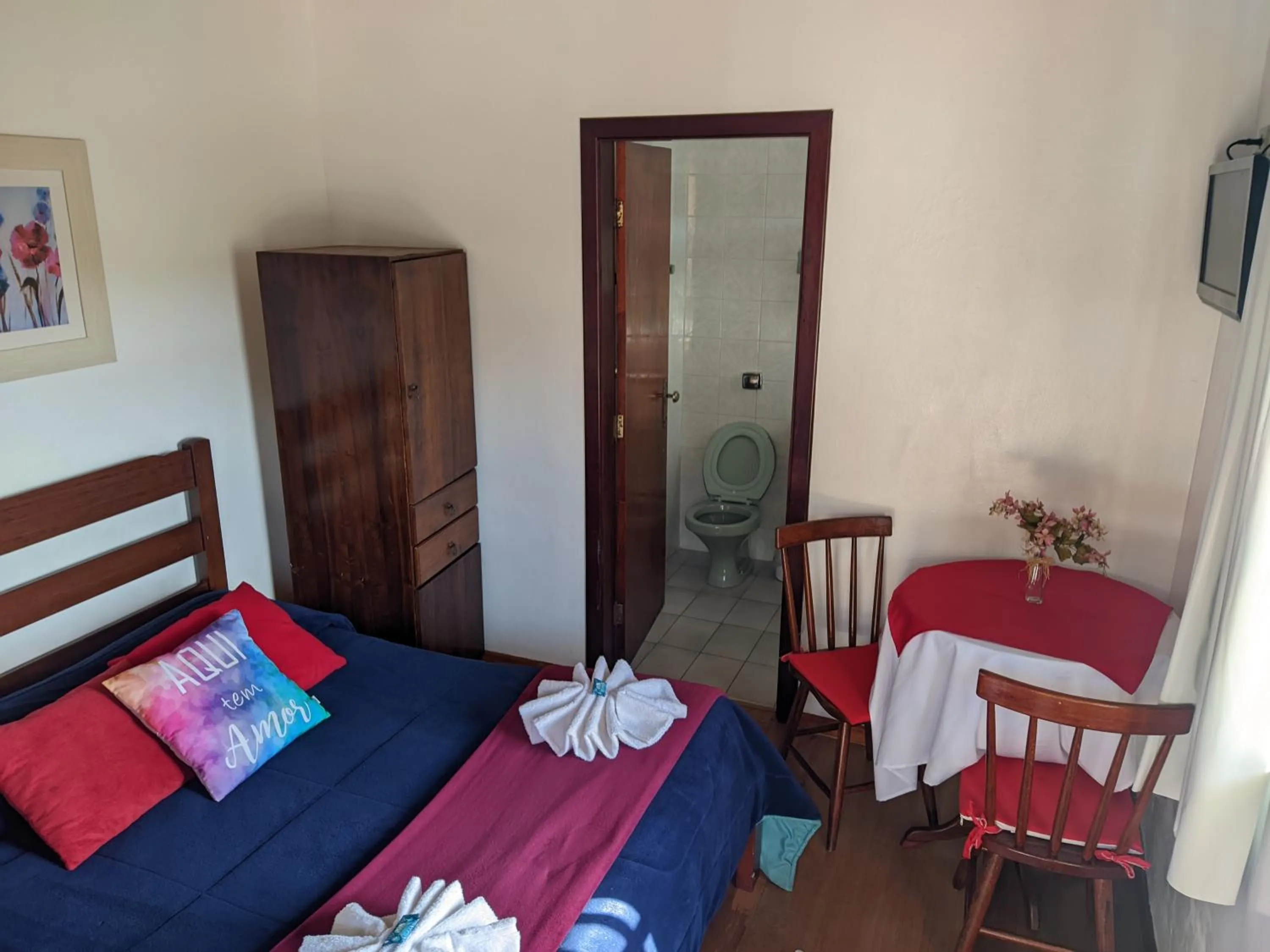 Bed in Pousada dos Marins