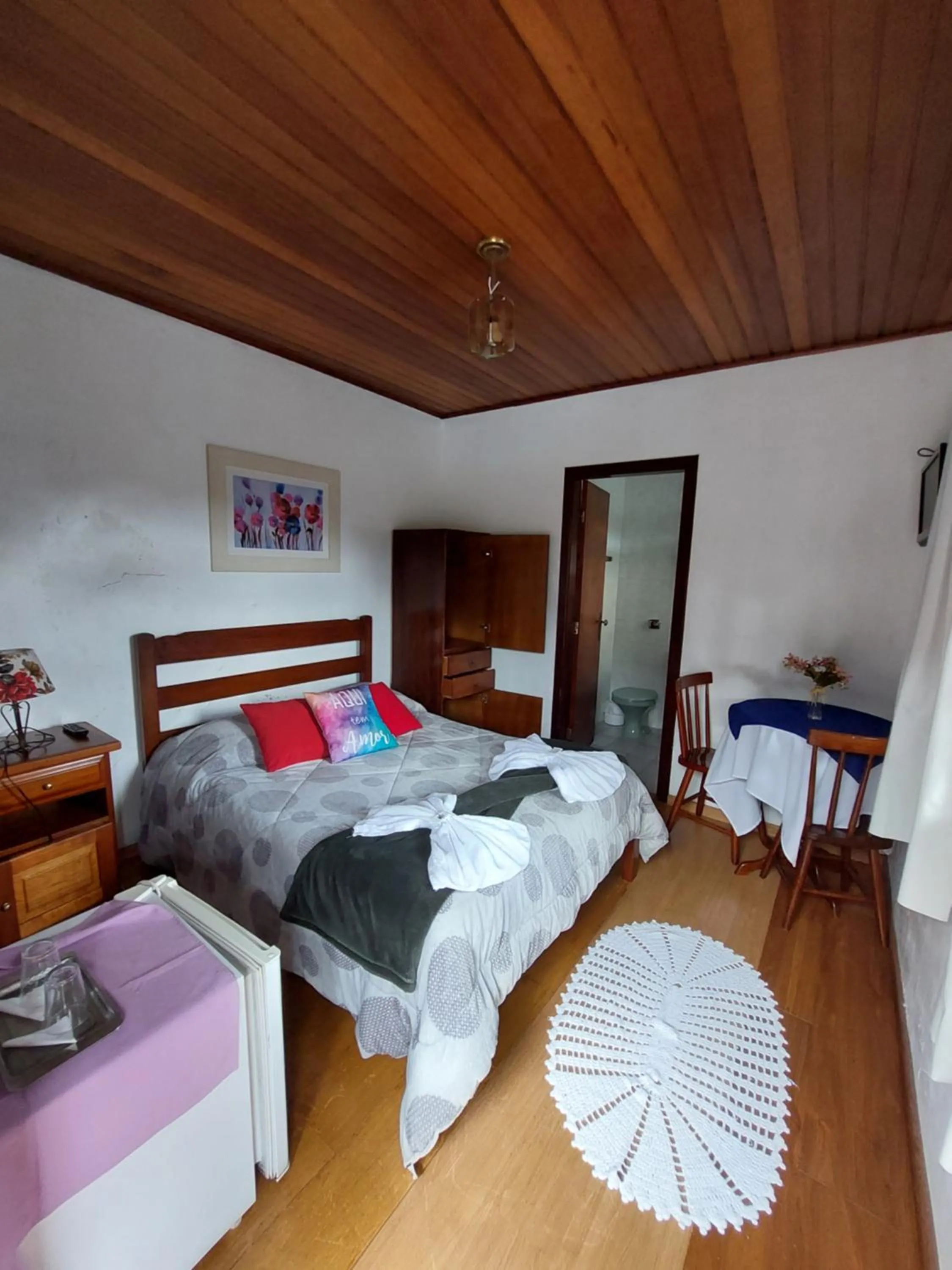 Bed in Pousada dos Marins