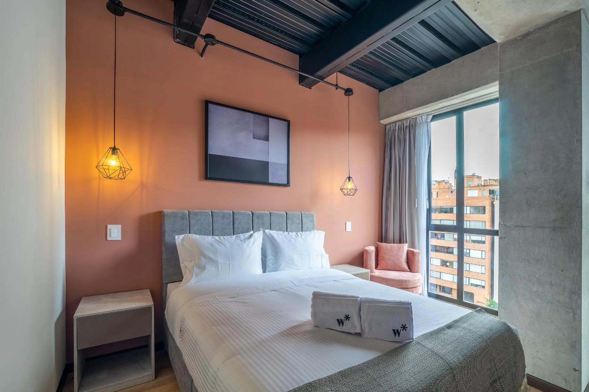 Bed in Beliving by Wynwood House