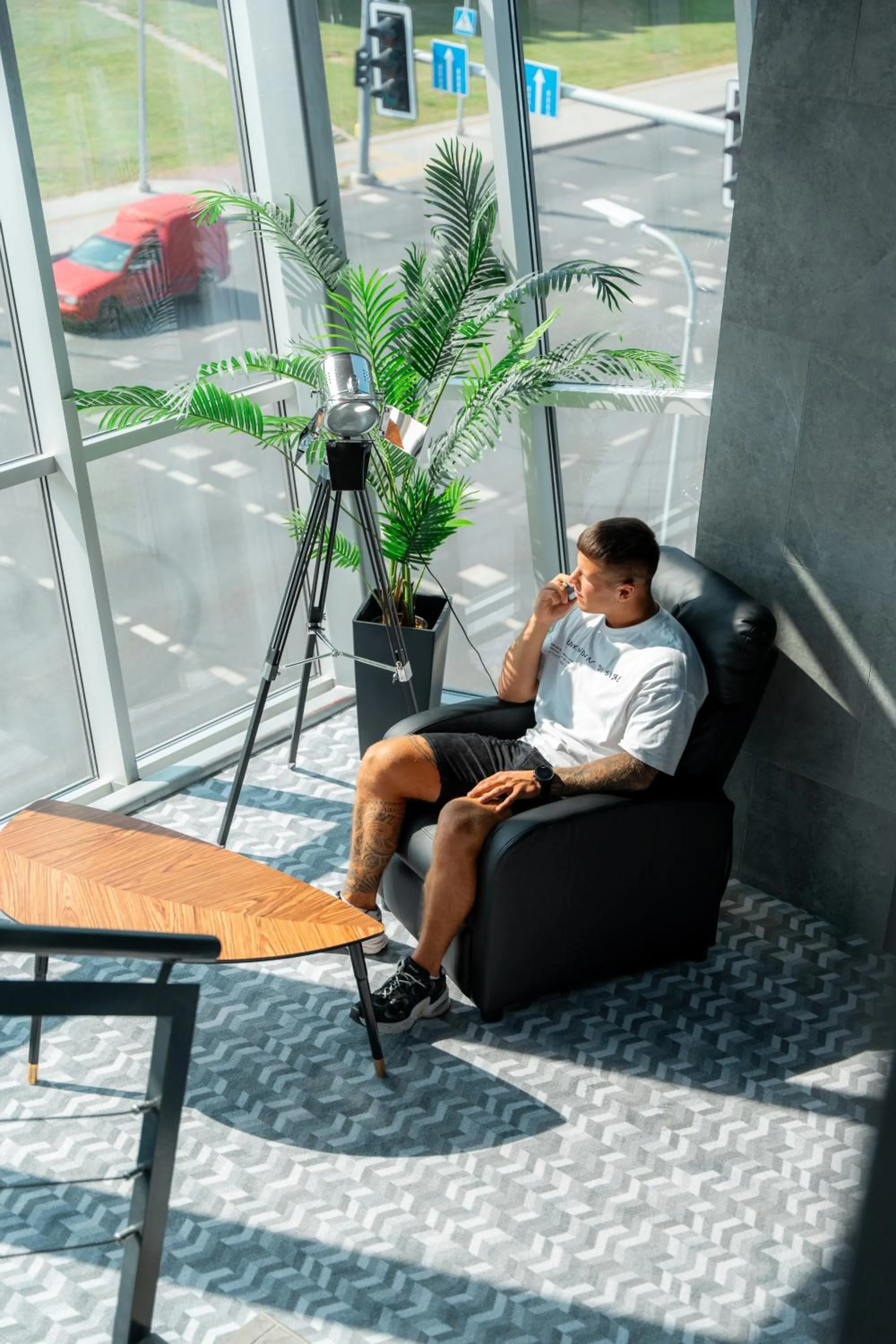 Living room in Luna Self Check-in Hotel Klaipeda