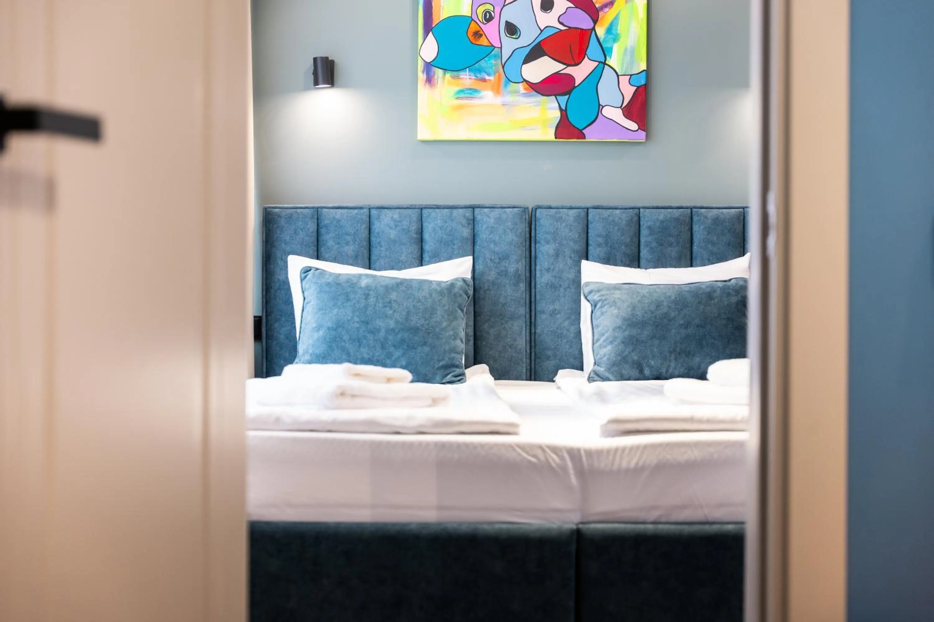 Bedroom, Bed in Luna Self Check-in Hotel Klaipeda