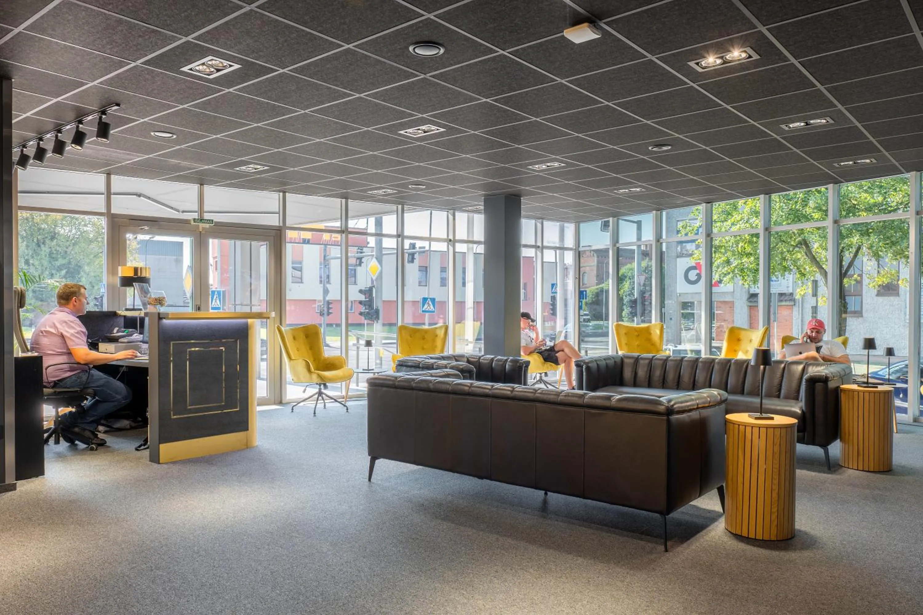 People in Luna Self Check-in Hotel Klaipeda