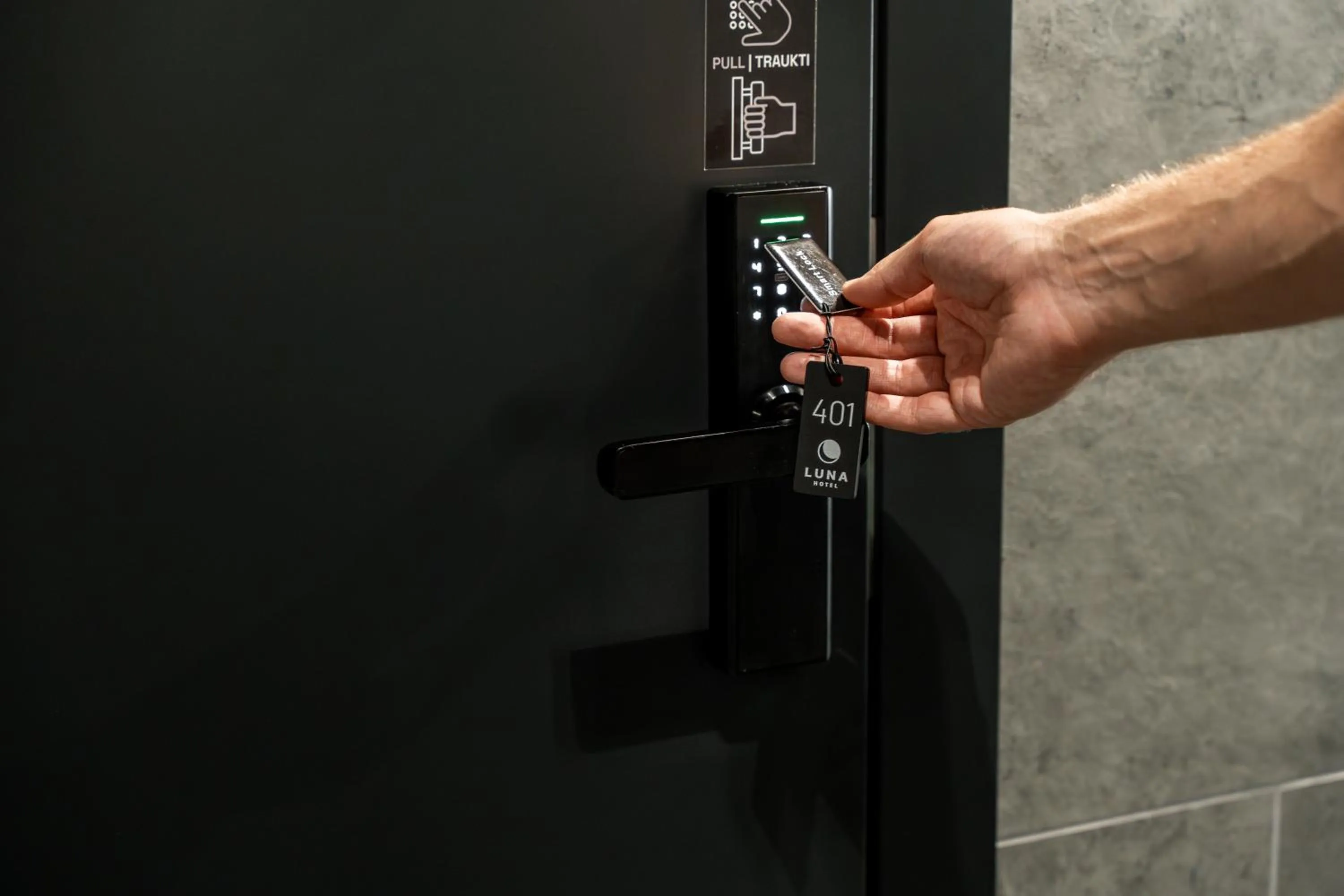 Property building in Luna Self Check-in Hotel Klaipeda