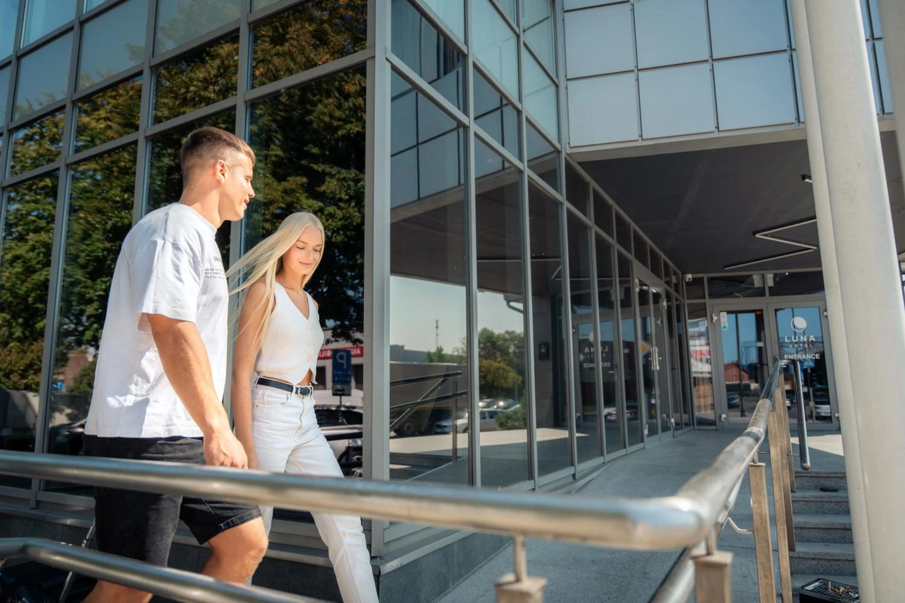 Property building in Luna Self Check-in Hotel Klaipeda