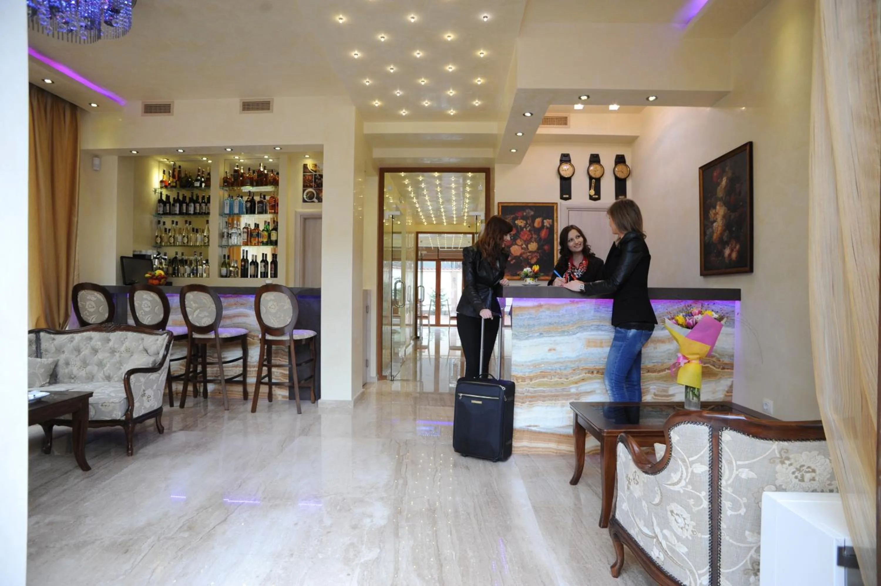 Lobby or reception in Hotel Adria