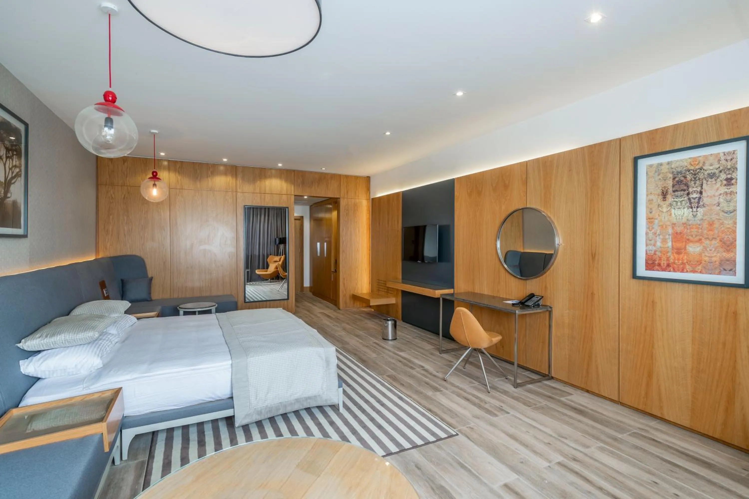 Bed in Riviera Royal Hotel