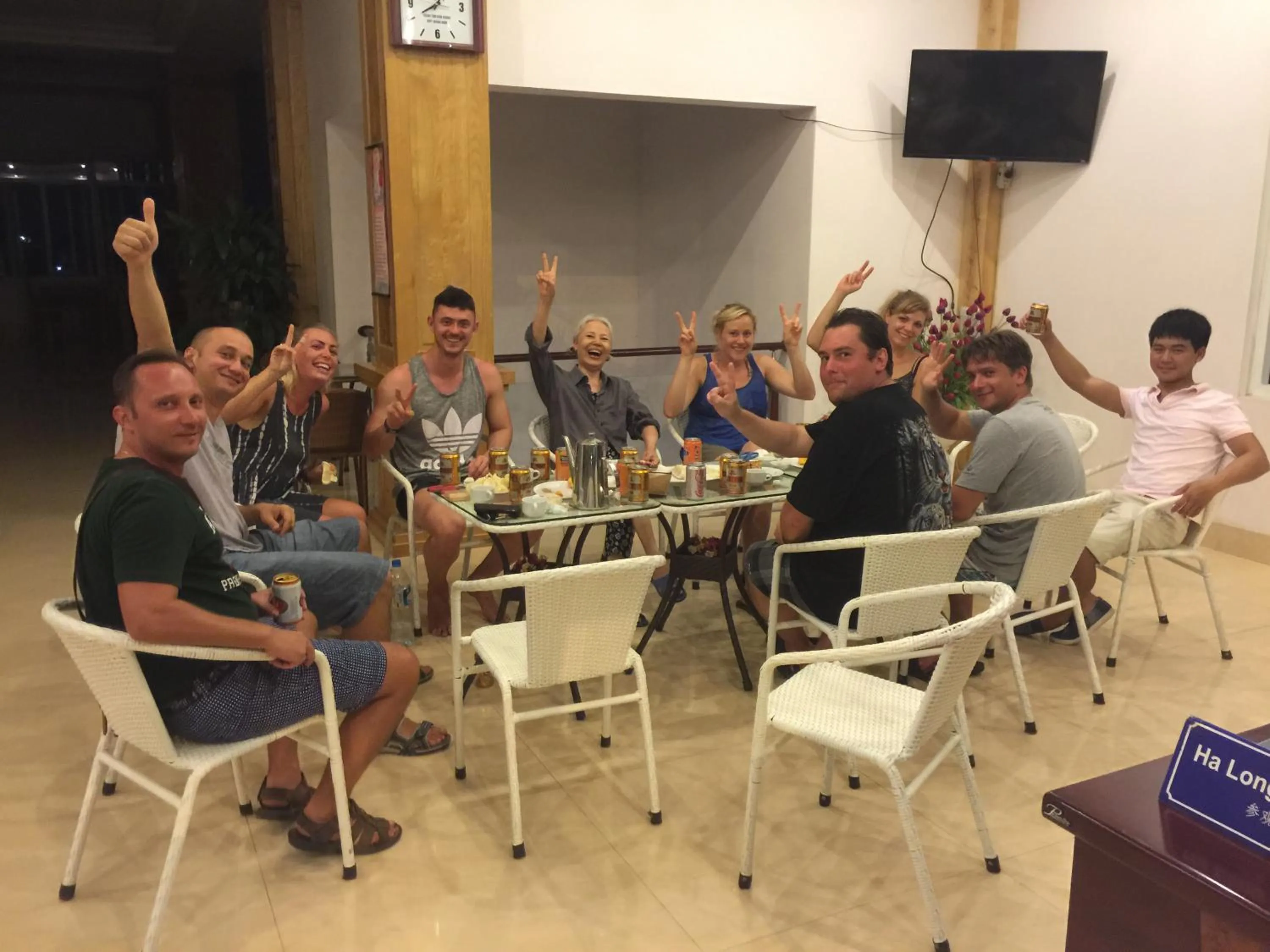 group of guests in The Light Hotel