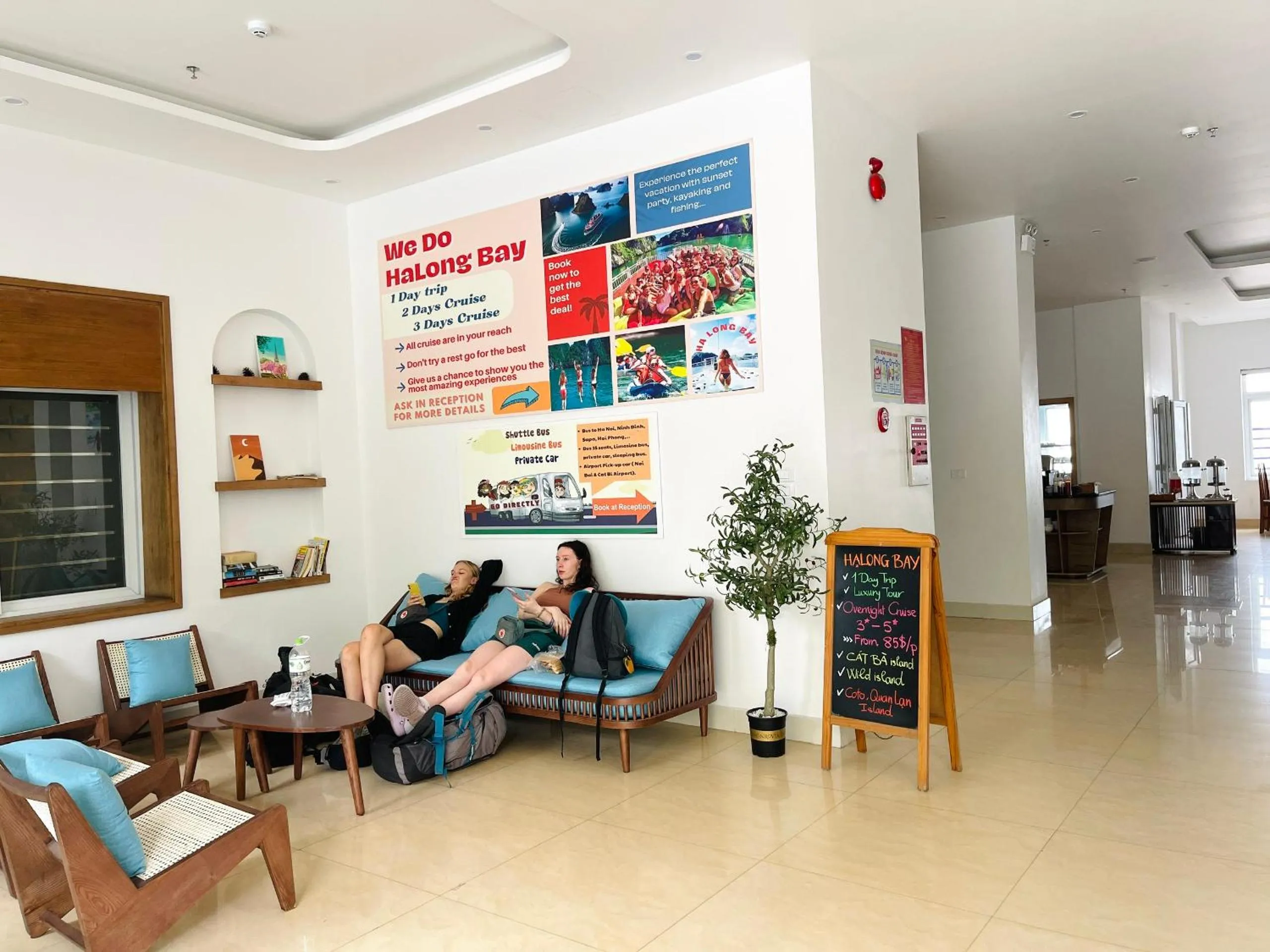 Communal lounge/ TV room in The Light Hotel