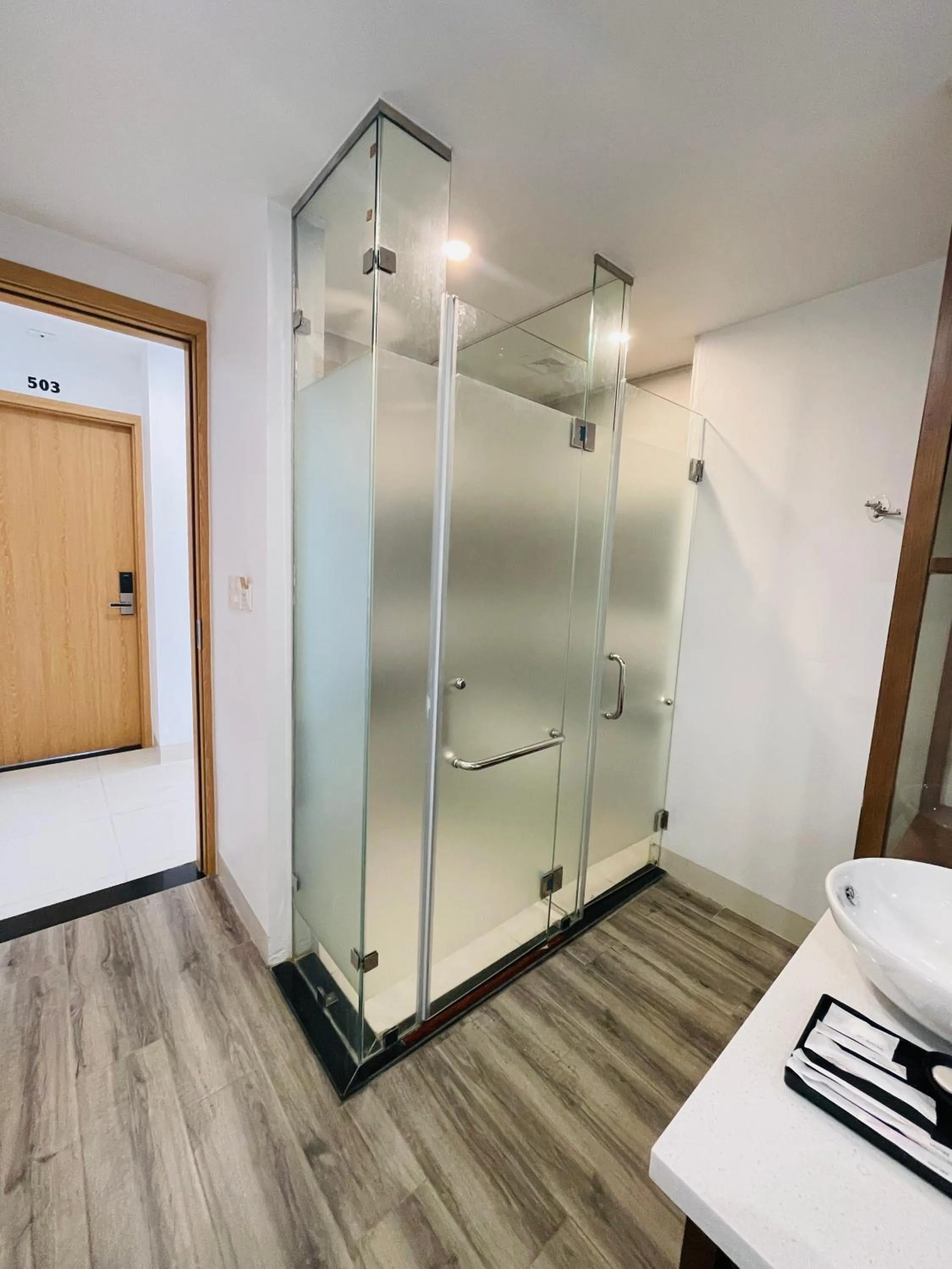 Shower in The Light Hotel