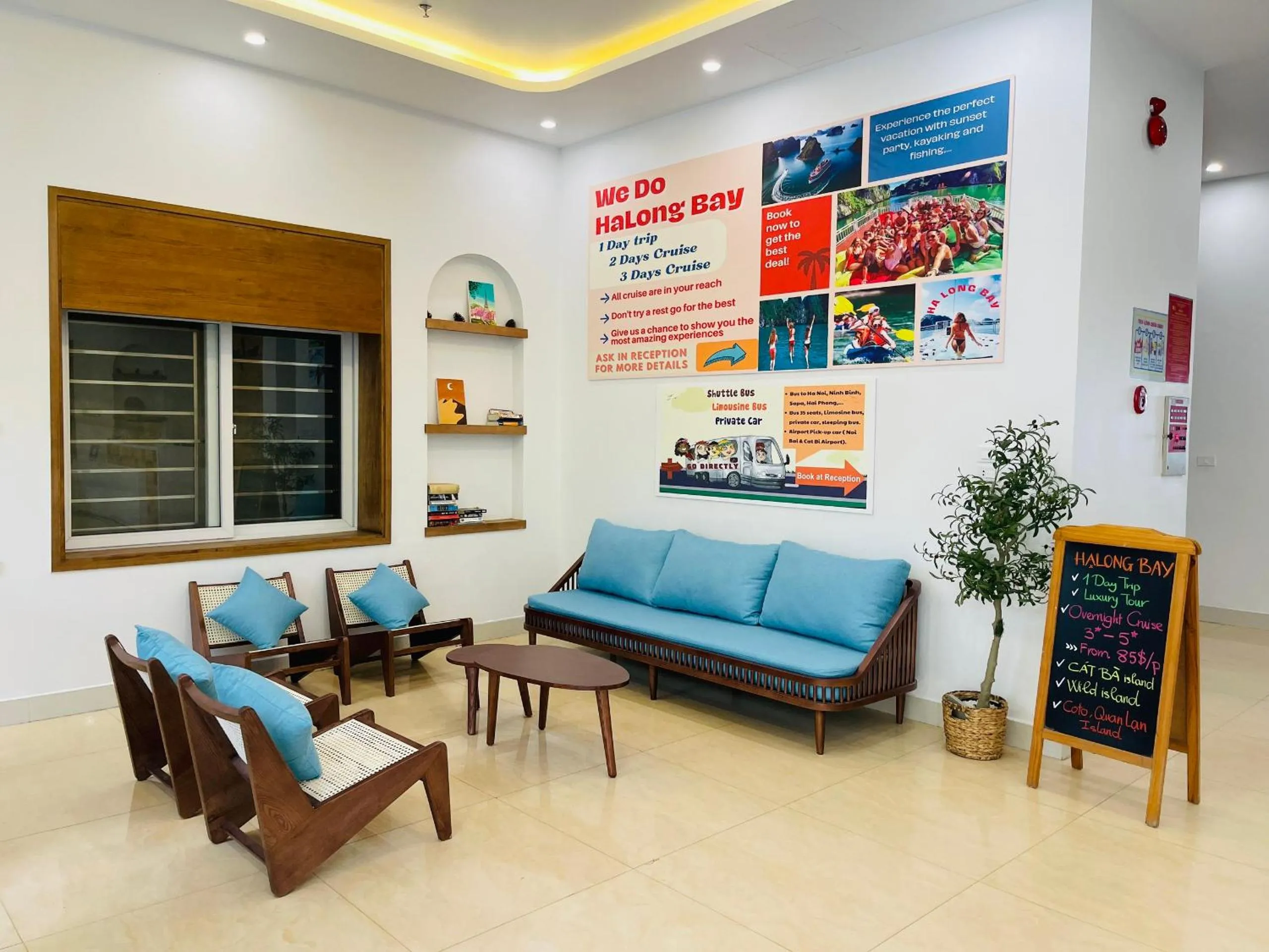 Communal lounge/ TV room in The Light Hotel