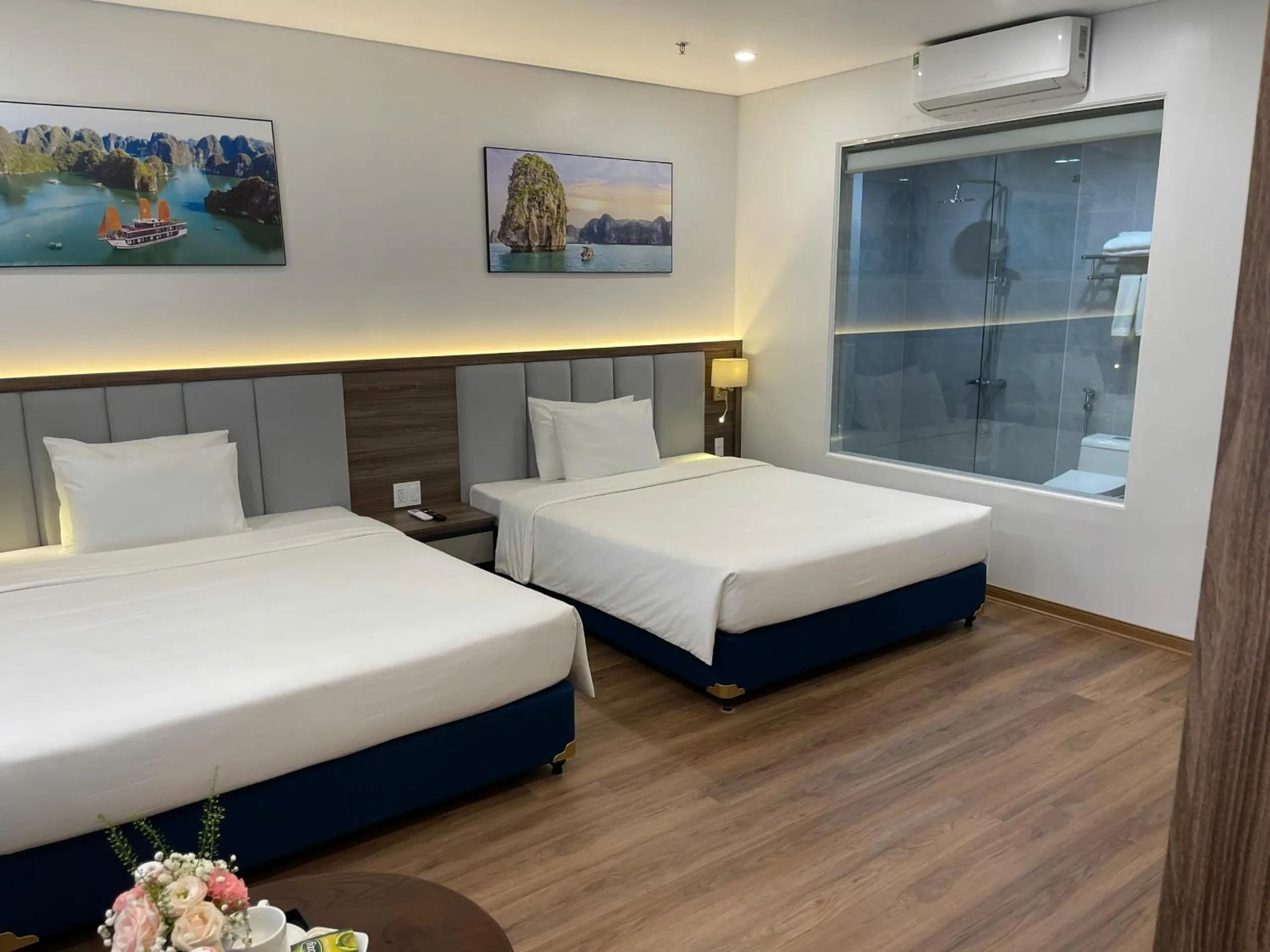 Bed in Central Halong Hotel