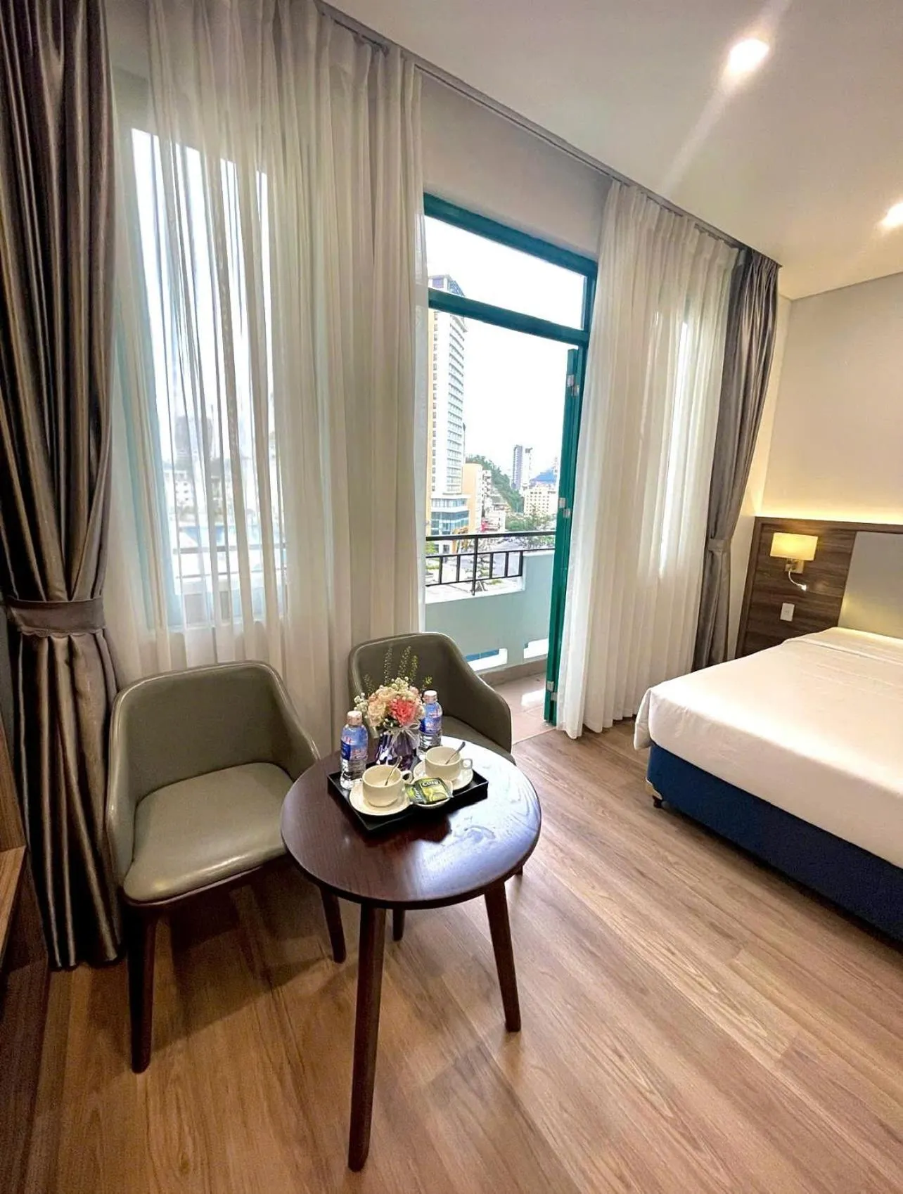 Bed in Central Halong Hotel