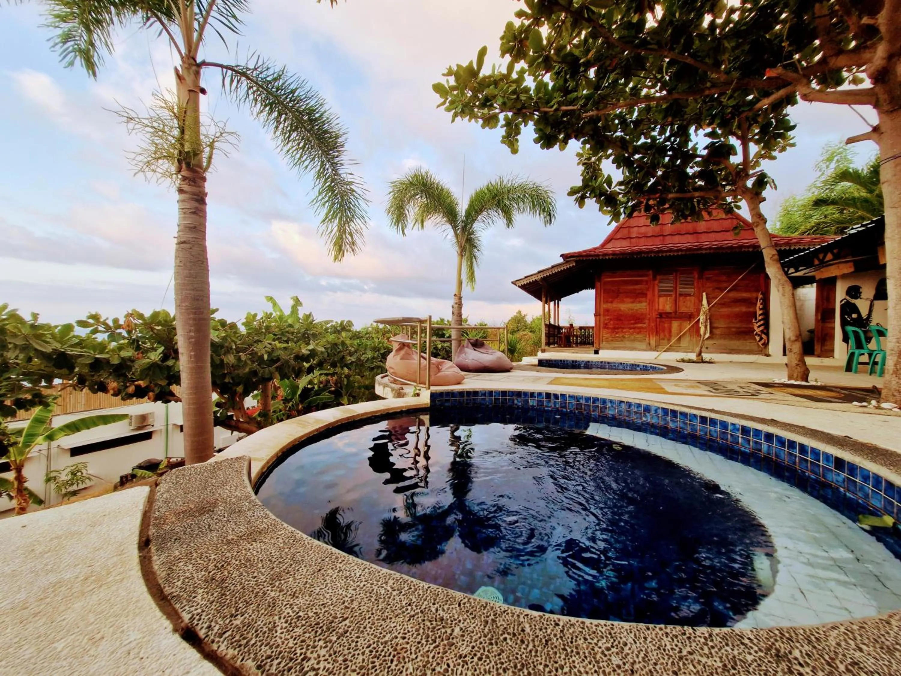 Pool view in Villa Bakso Mentigi