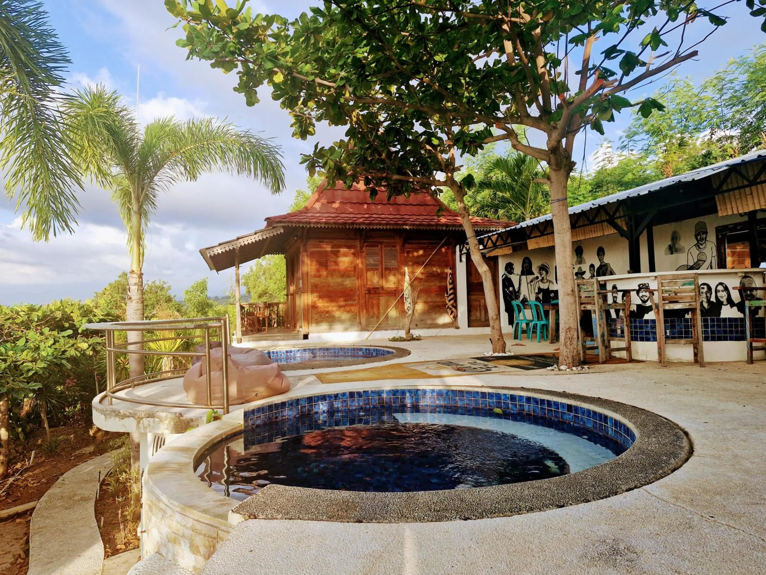 Pool view in Villa Bakso Mentigi