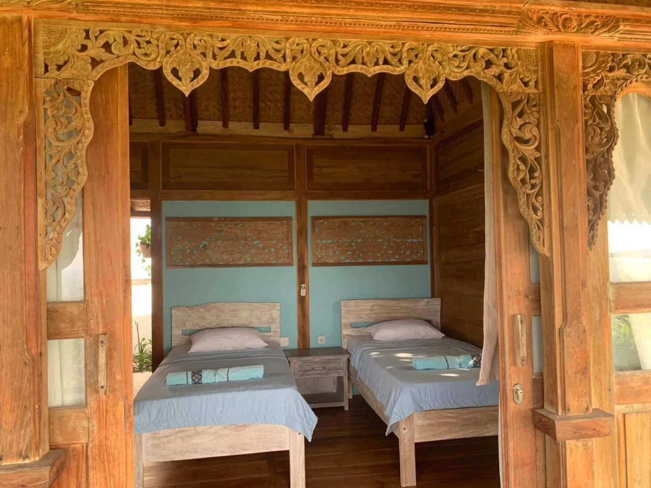 Bed in Villa Bakso Mentigi