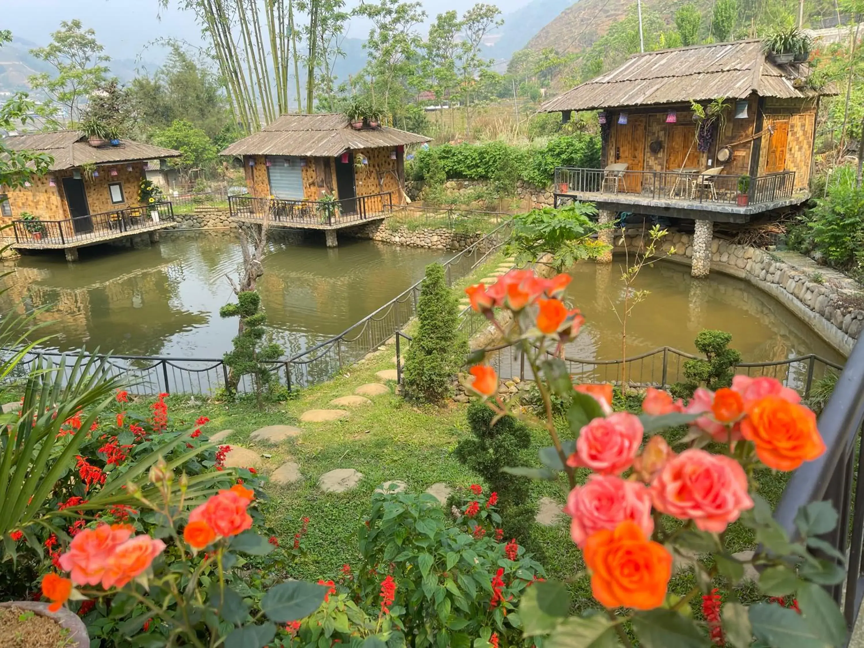 Deluxe Bungalow with Garden View in Sapa Bamboo Eco Deluxe Bungalow with Garden View in Sapa Bamboo Eco