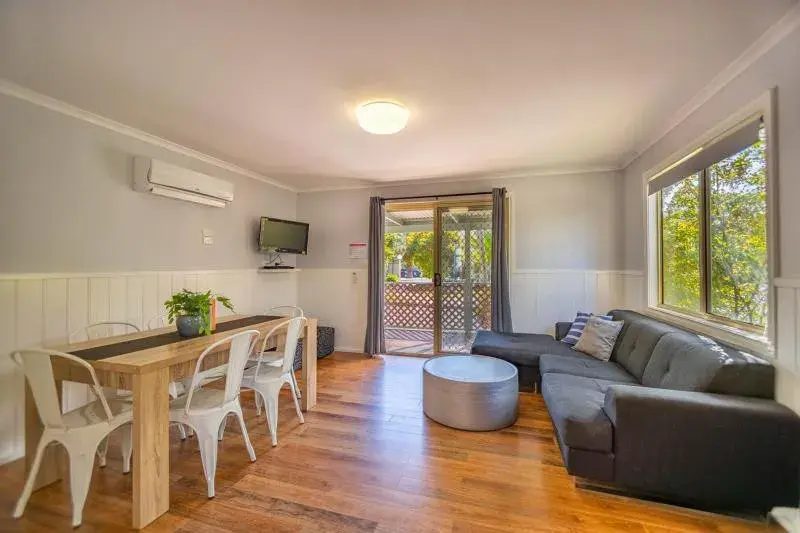 Living room in Ingenia Holidays One Mile Beach Living room in Ingenia Holidays One Mile Beach