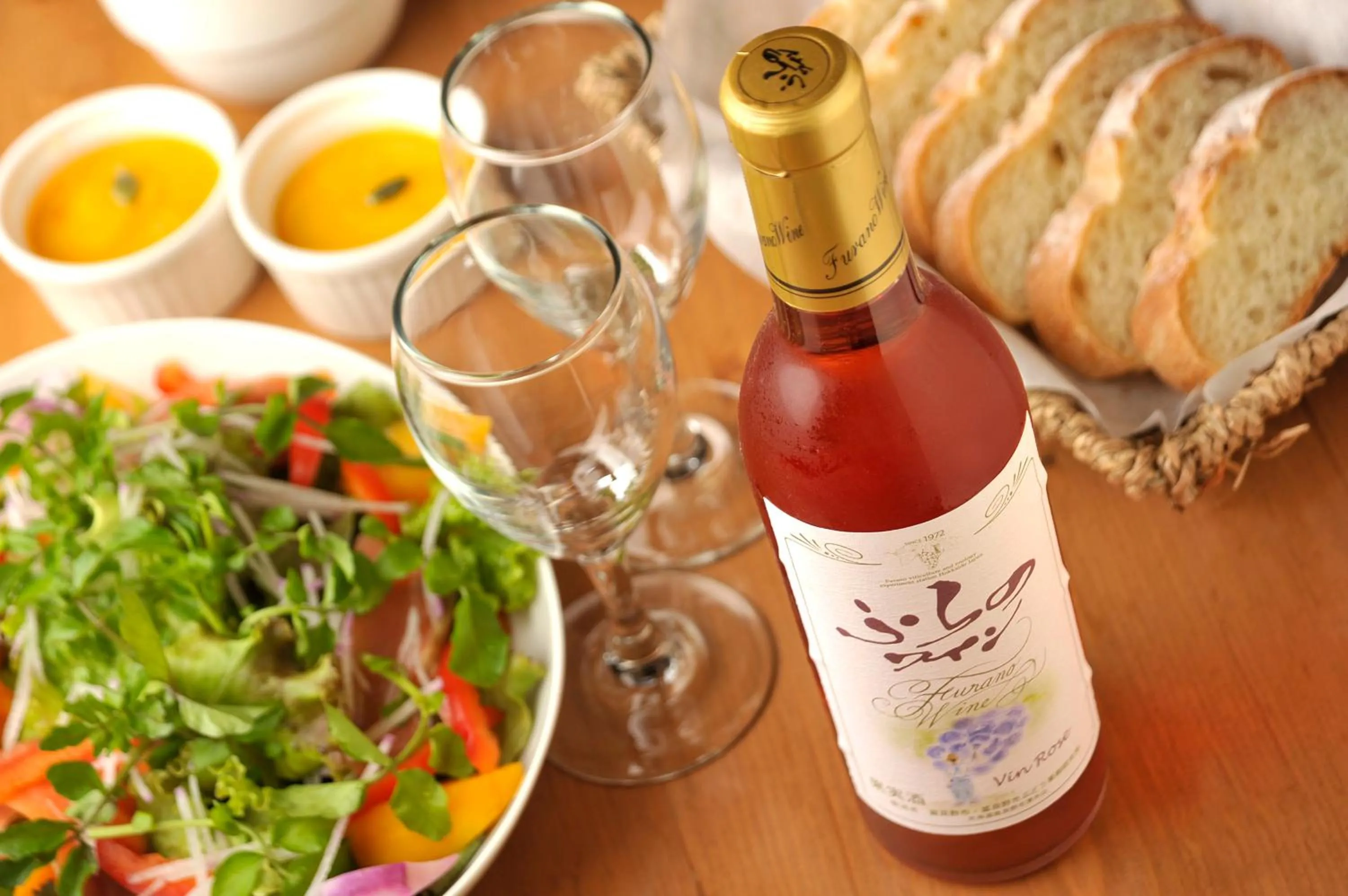 Dinner in Pension Landscape Furano