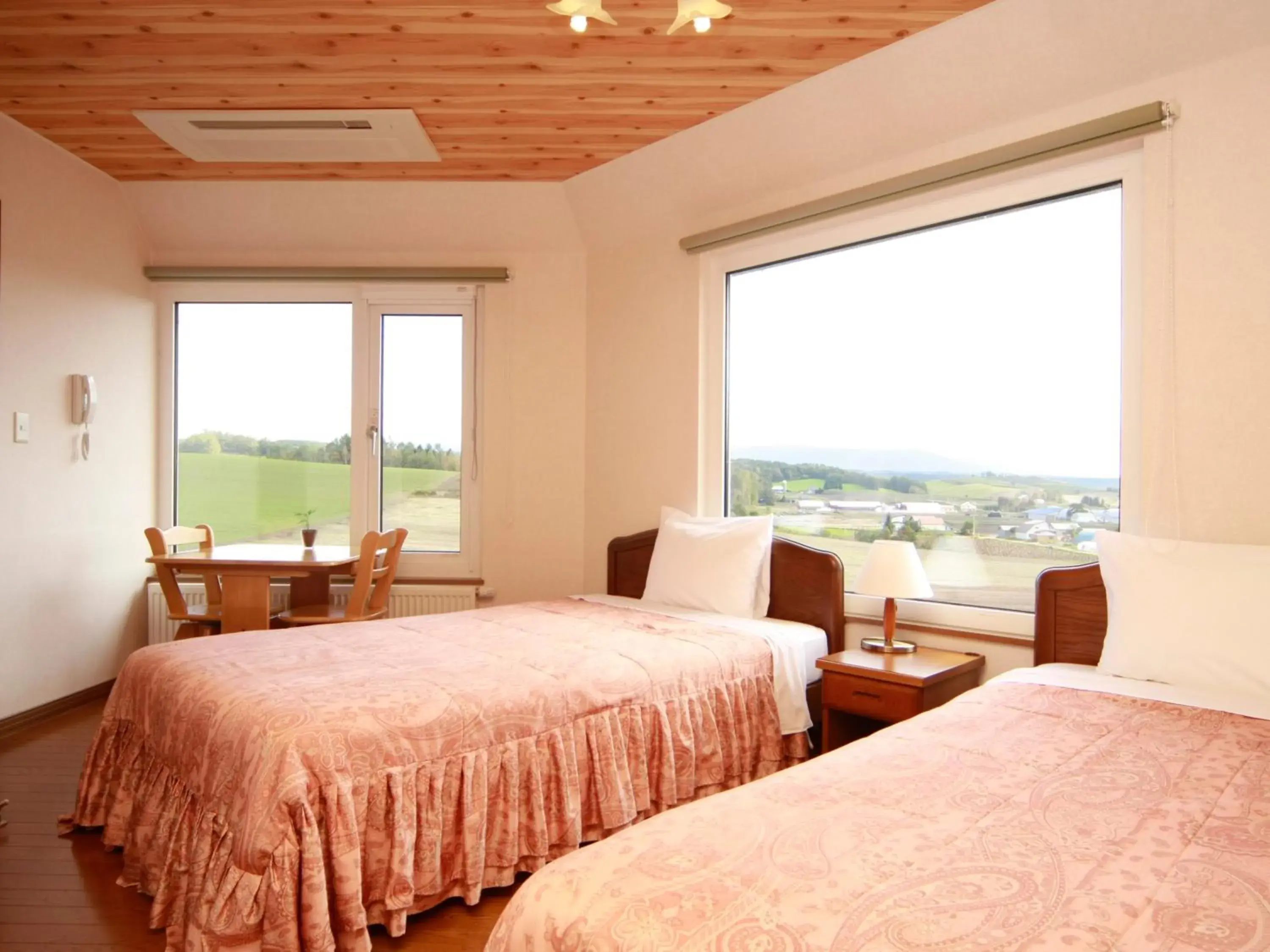 Deluxe Twin Room with Mountain View and Shared Bathroom - Non-Smoking in Pension Landscape Furano Deluxe Twin Room with Mountain View and Shared Bathroom - Non-Smoking in Pension Landscape Furano