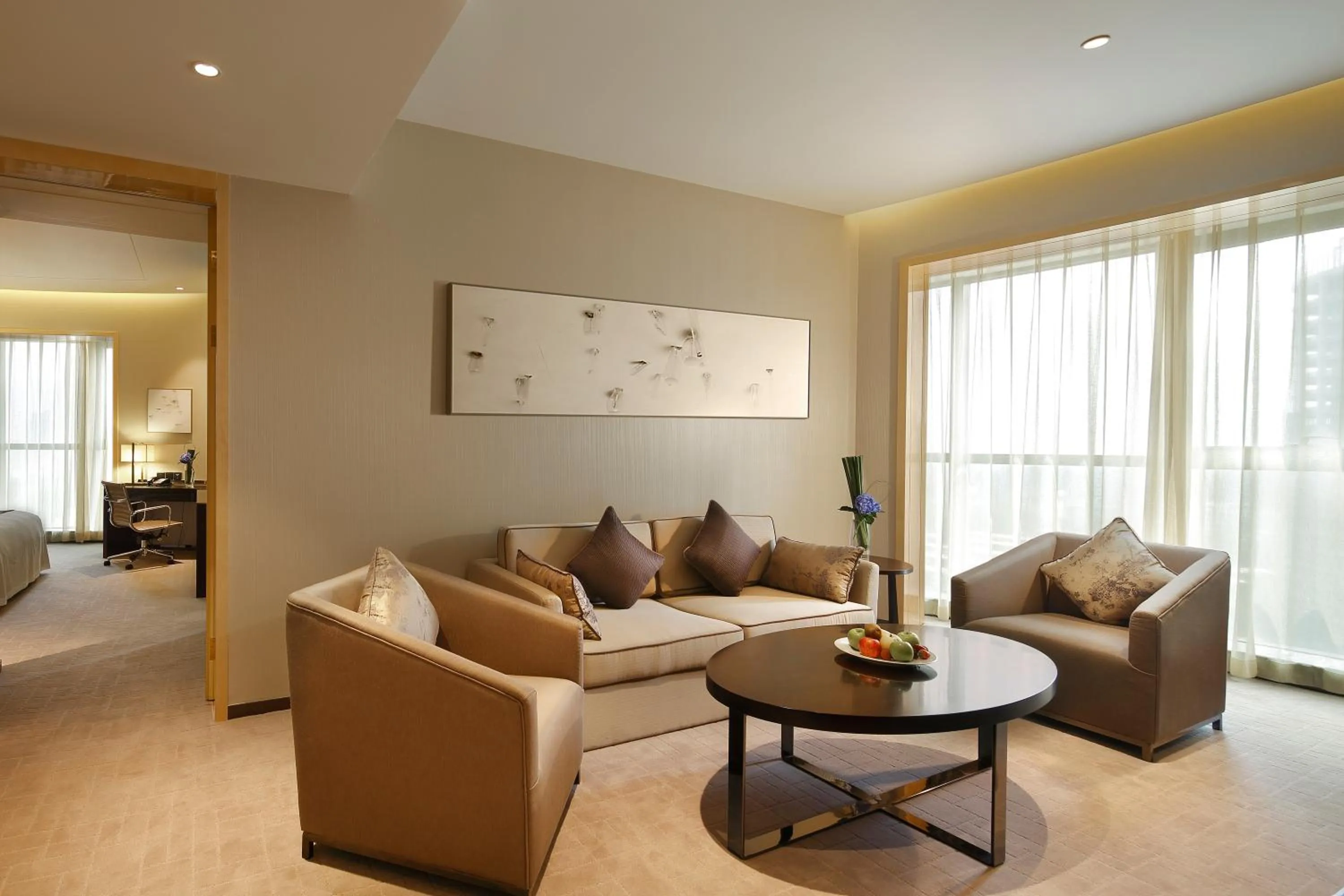 Living room in Crowne Plaza Beijing Lido by IHG