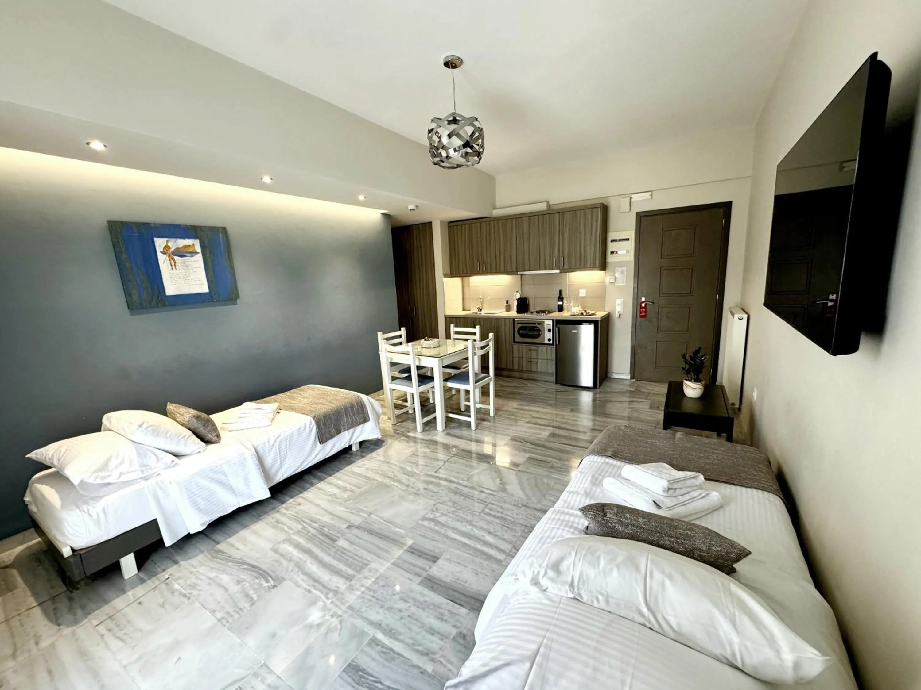 TV and multimedia, Bed in Vesperi Studios & Apartments