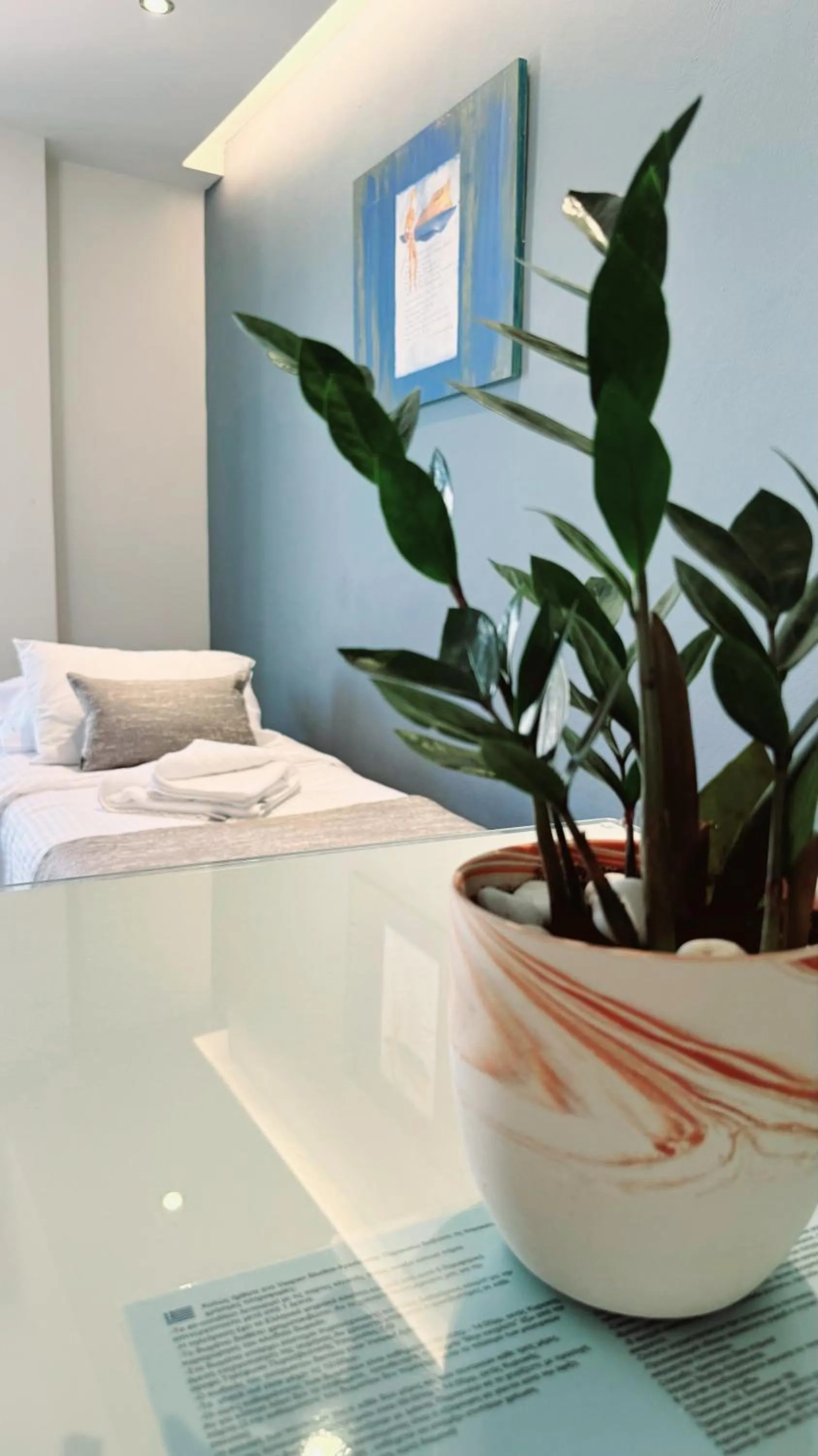 Bed in Vesperi Studios & Apartments