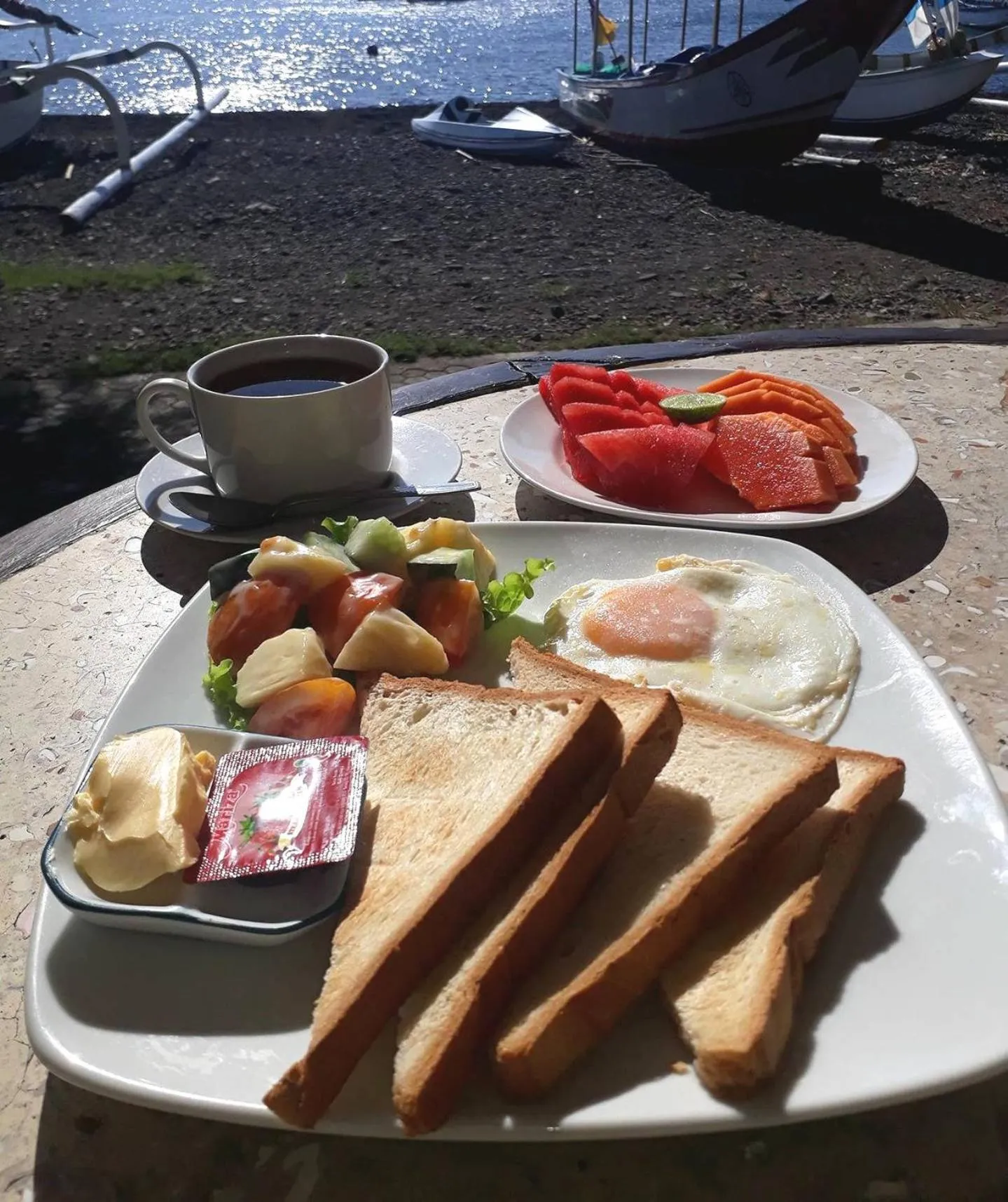 Breakfast in Galang Kangin Bungalows