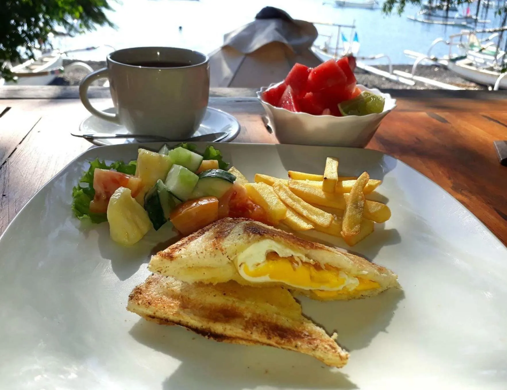 Breakfast in Galang Kangin Bungalows