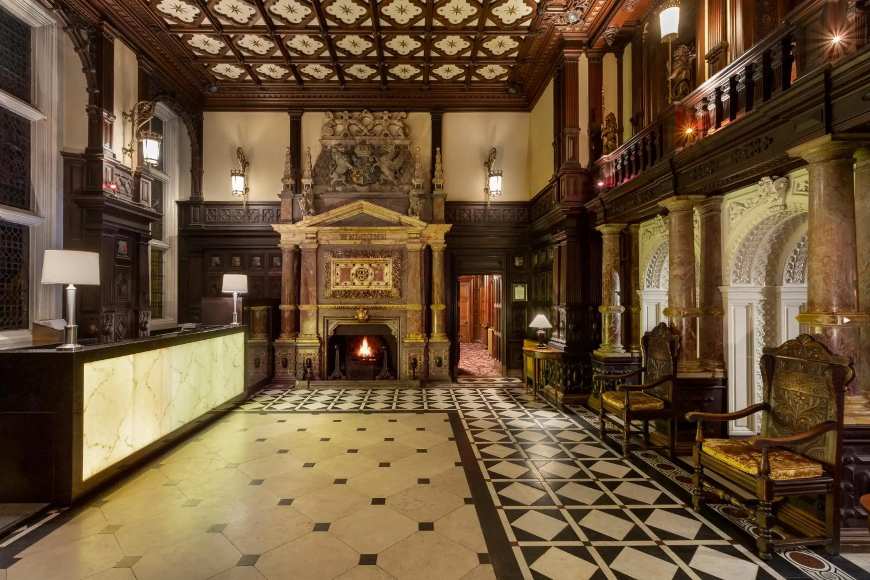 Lobby or reception in Crewe Hall Hotel & Spa - Cheshire Lobby or reception in Crewe Hall Hotel & Spa - Cheshire