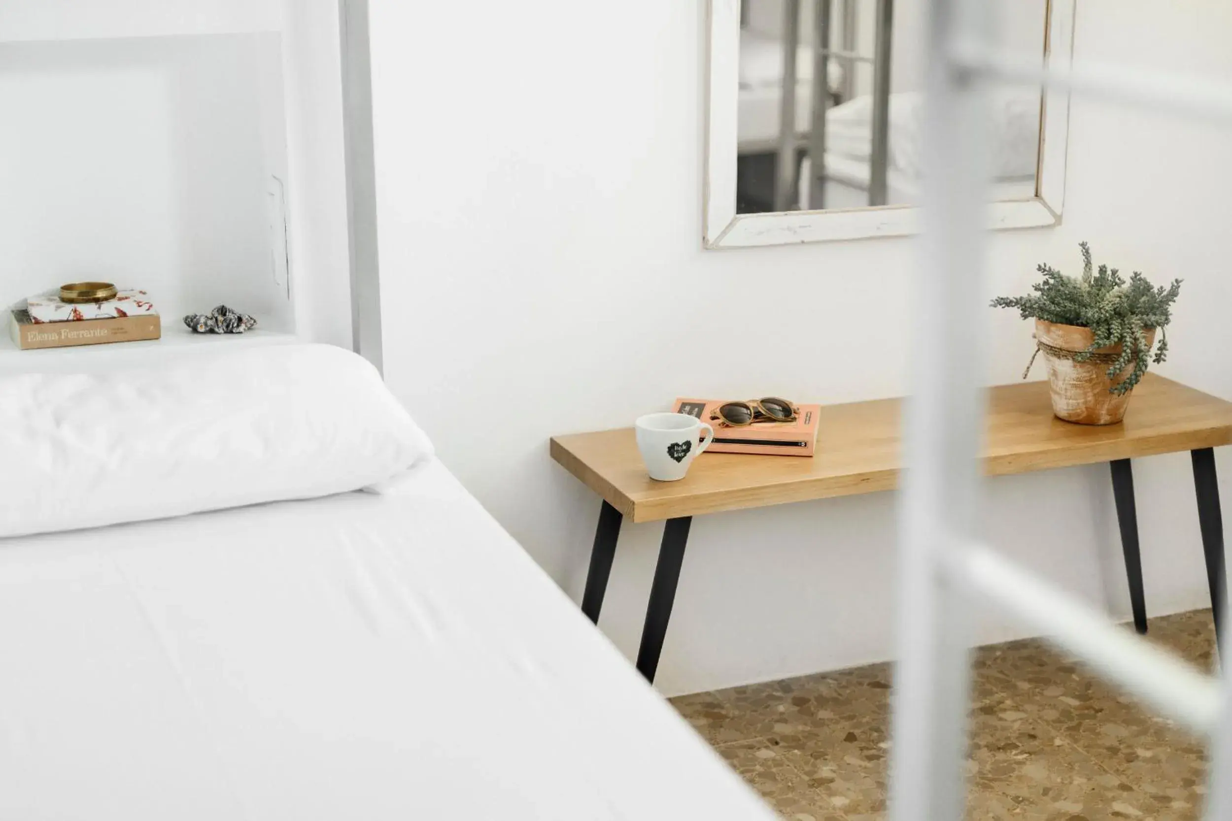 Decorative detail, Bed in Casa Jam Barcelona Decorative detail, Bed in Casa Jam Barcelona