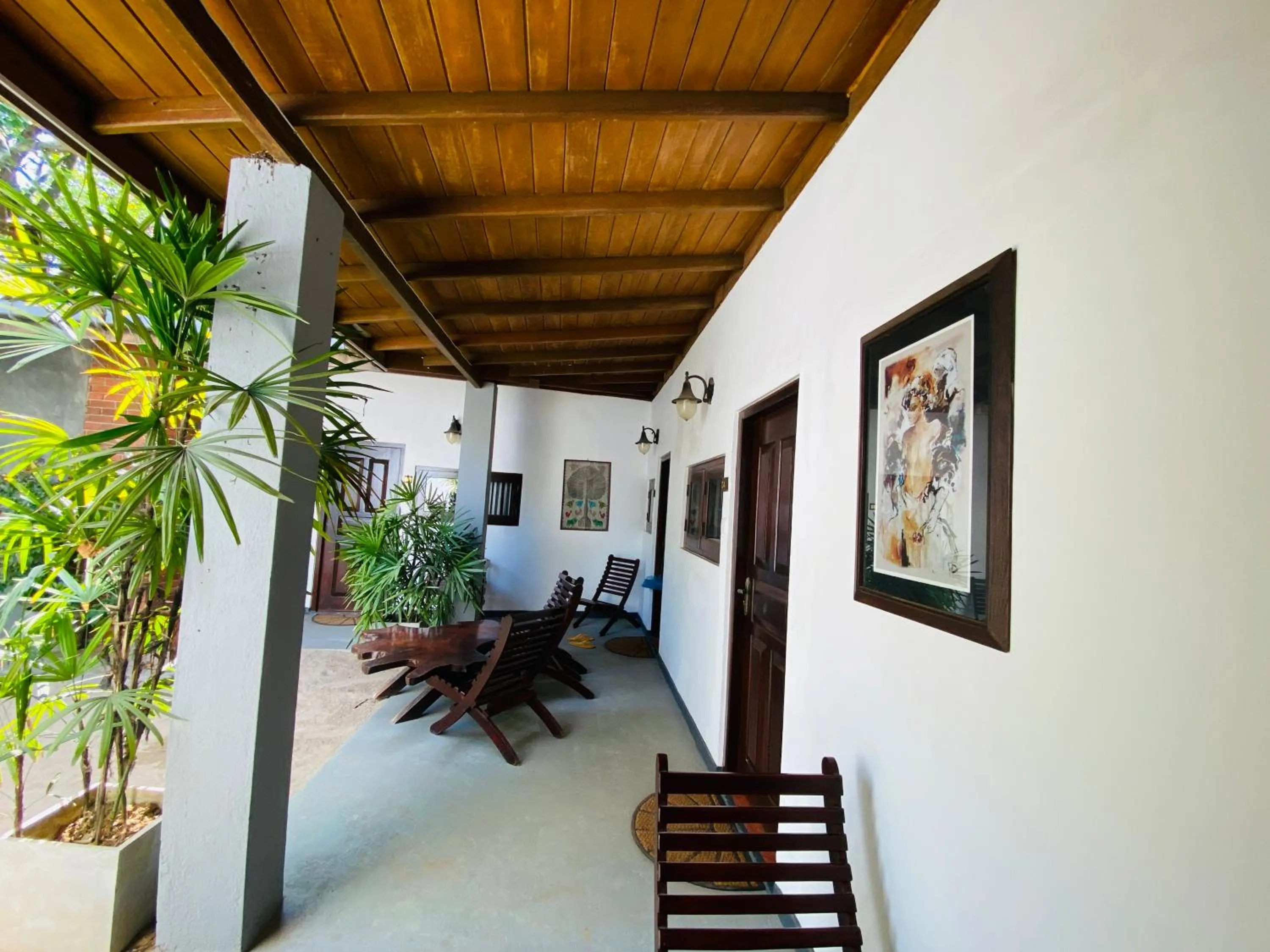 Seating area in Tartaruga Beach Unawatuna
