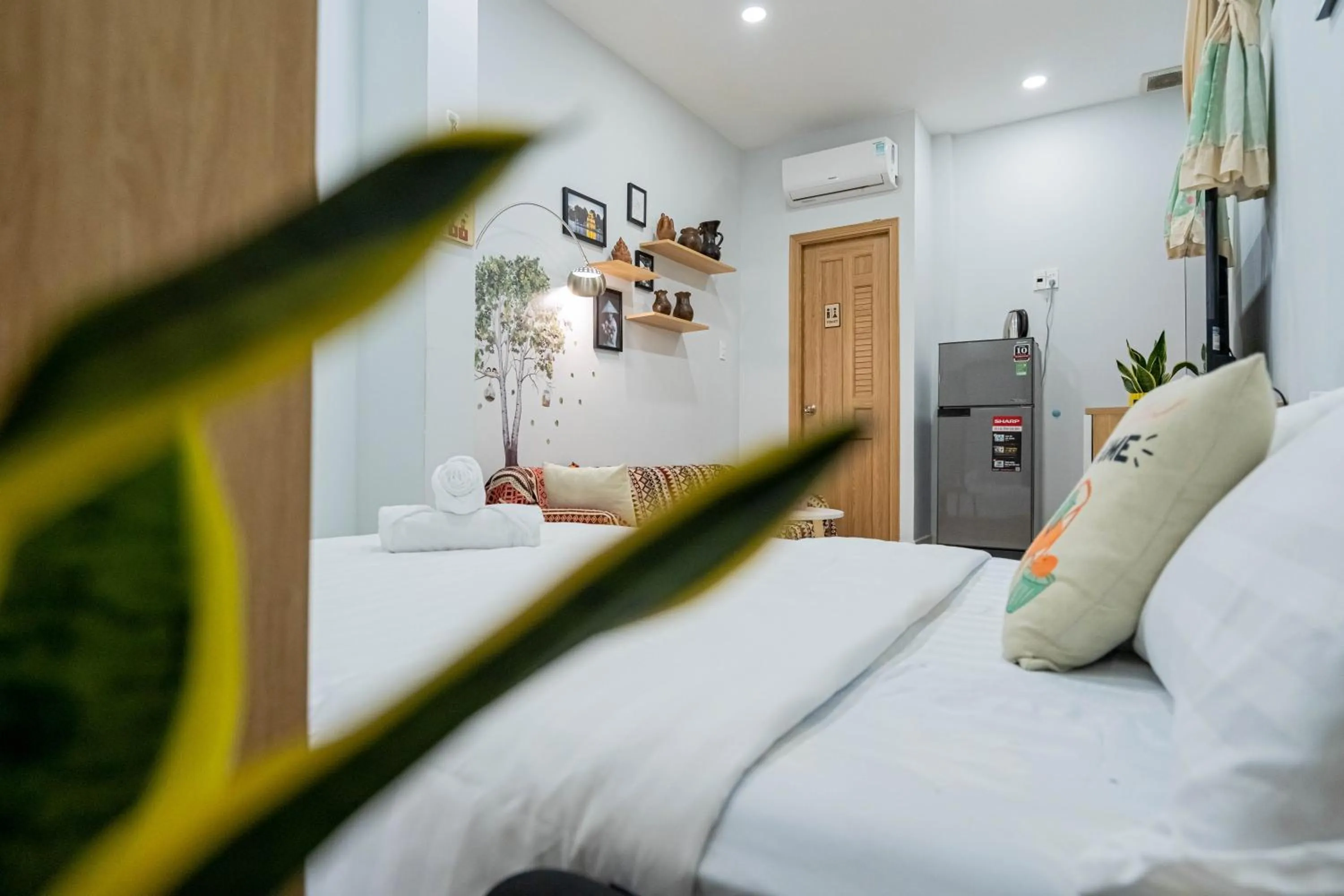 Photo of the whole room, Bed in LalaHouse Spring Apartment - Saigon Center