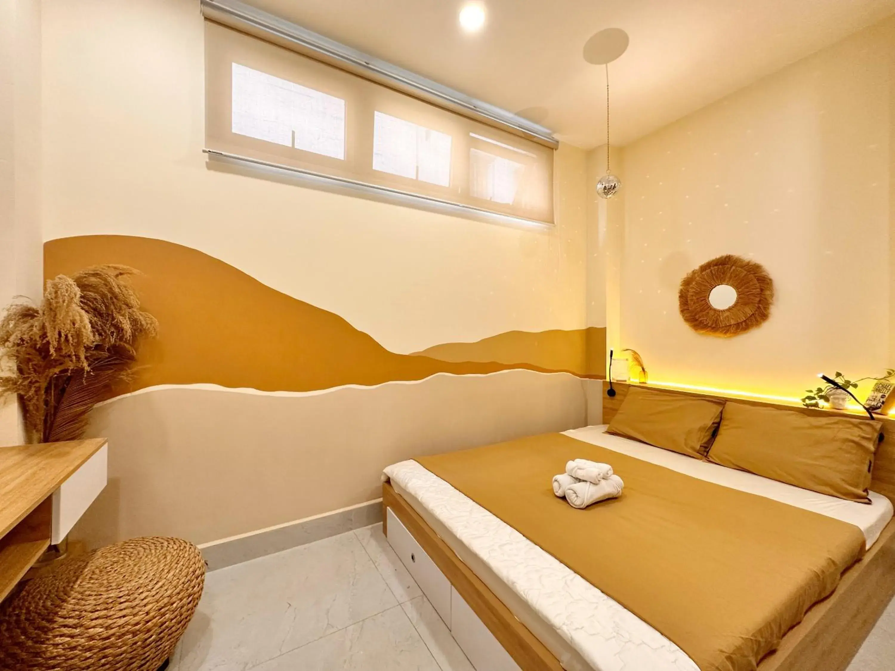 Bed in LalaHouse Spring Apartment - Saigon Center Bed in LalaHouse Spring Apartment - Saigon Center