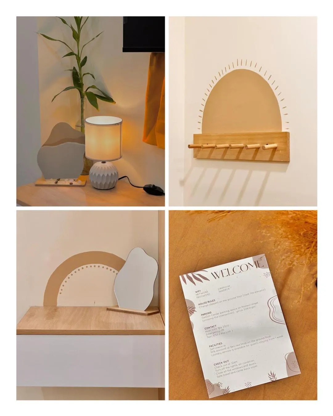 Decorative detail in LalaHouse Spring Apartment - Saigon Center