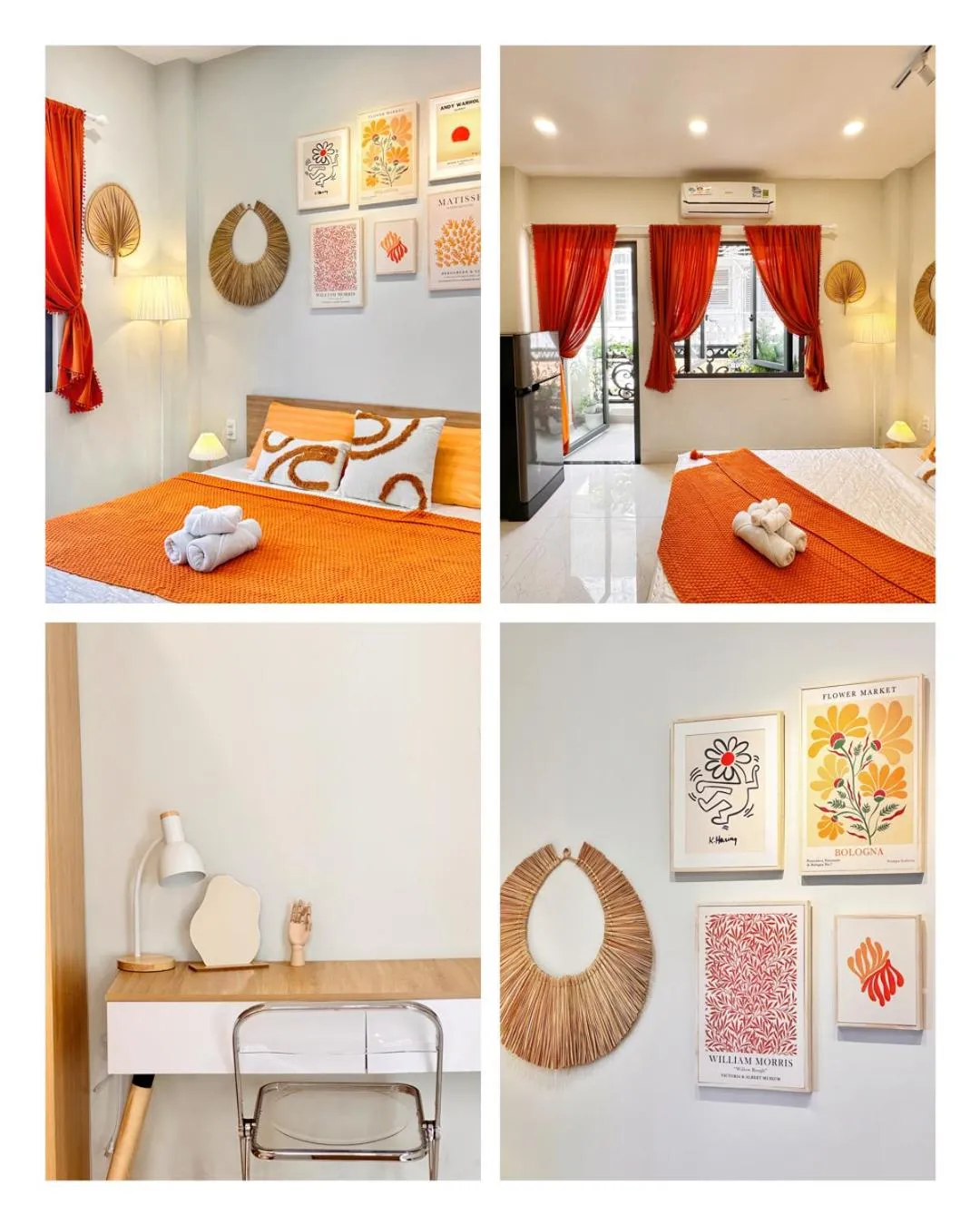 Living room, Bed in LalaHouse Spring Apartment - Saigon Center