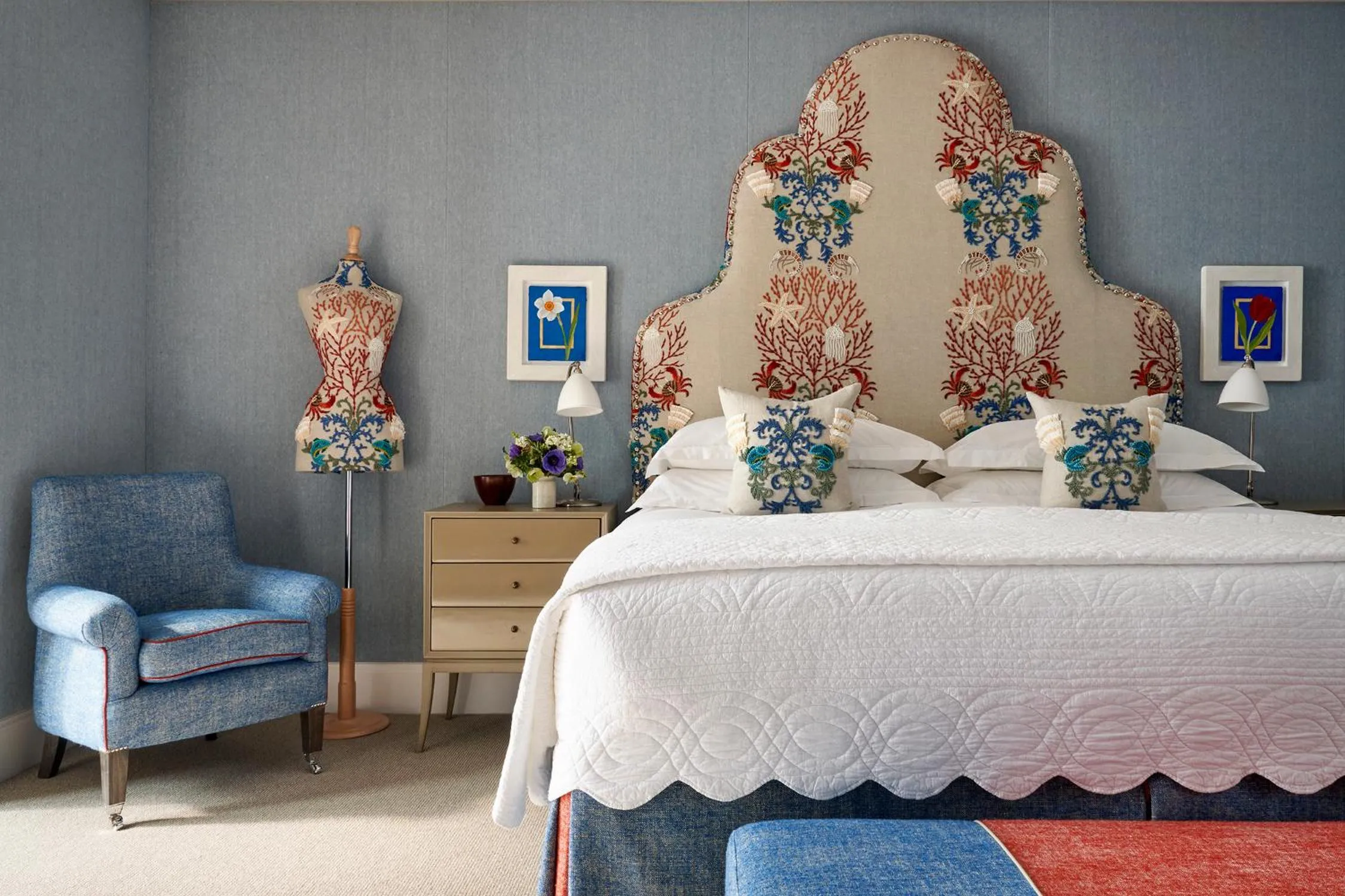 Bed in Ham Yard Hotel, Firmdale Hotels