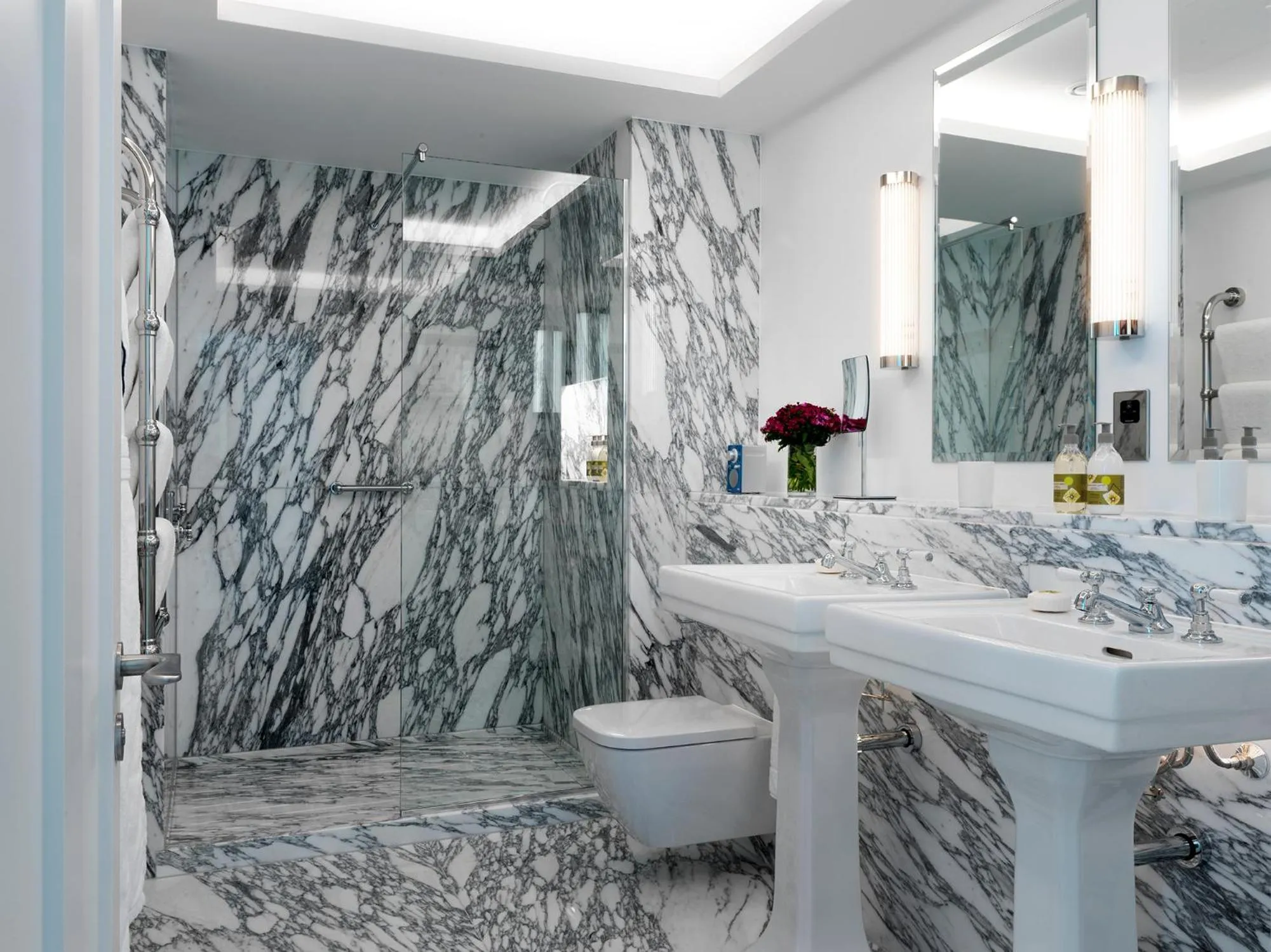 Bathroom in Ham Yard Hotel, Firmdale Hotels